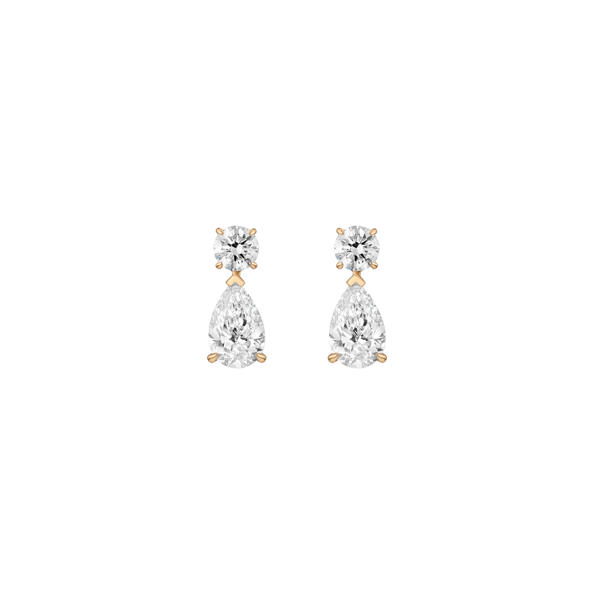 Lab Grown Diamond Pear Drop Earrings