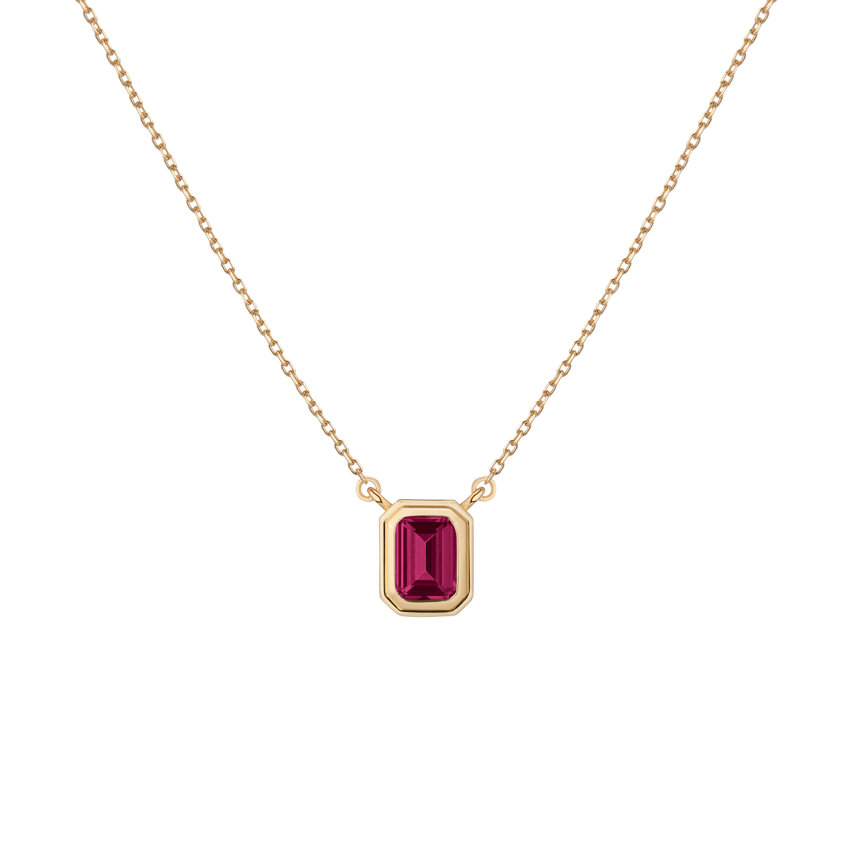 Lab Grown Red Ruby Heirloom Necklace