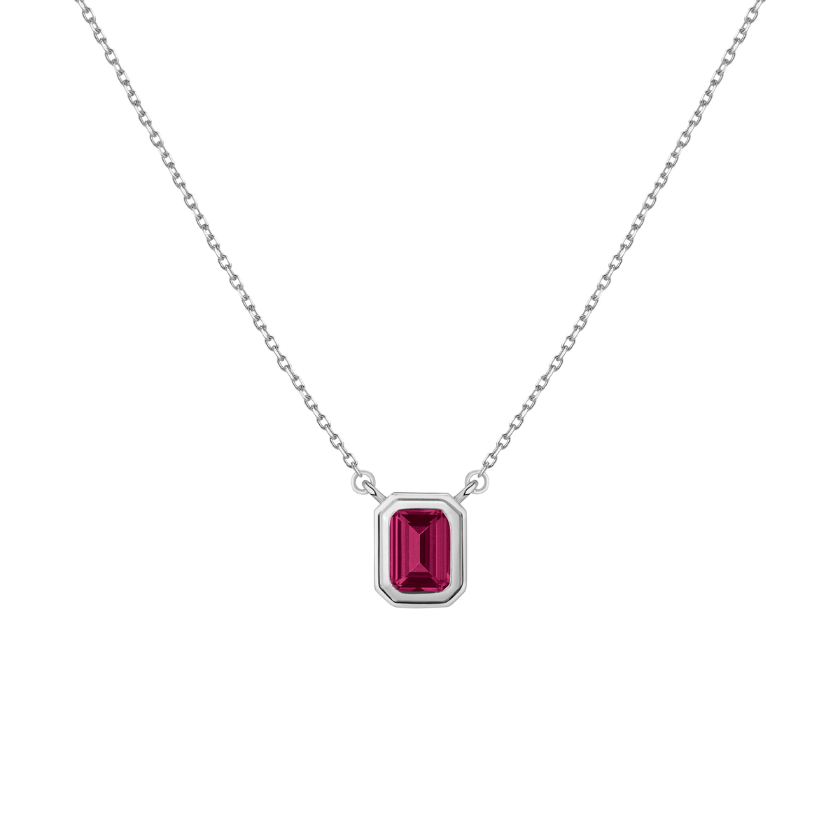 Lab Grown Red Ruby Heirloom Necklace