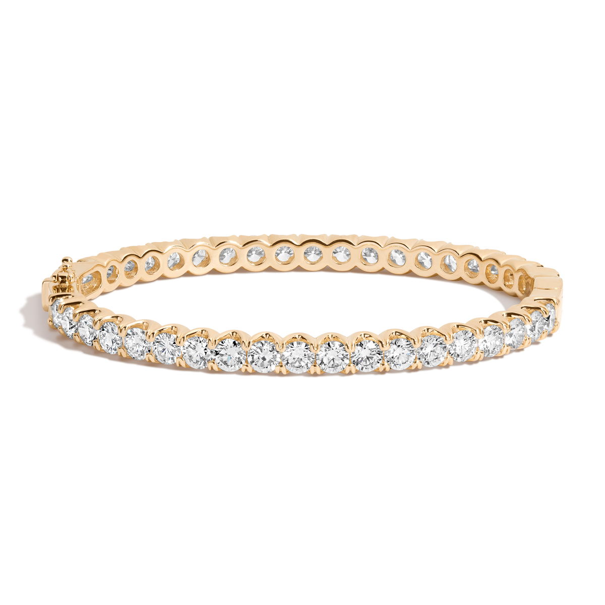 10ct Lab Grown Diamond Hinged Tennis Bracelet