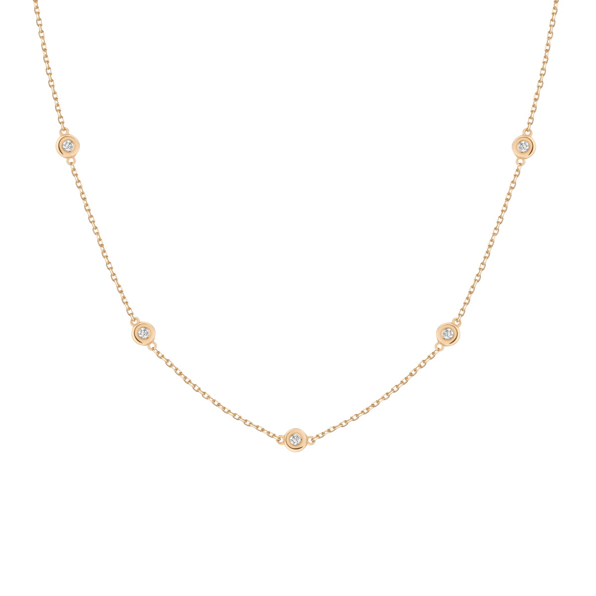 Bold Lab Grown Diamond Station Necklace