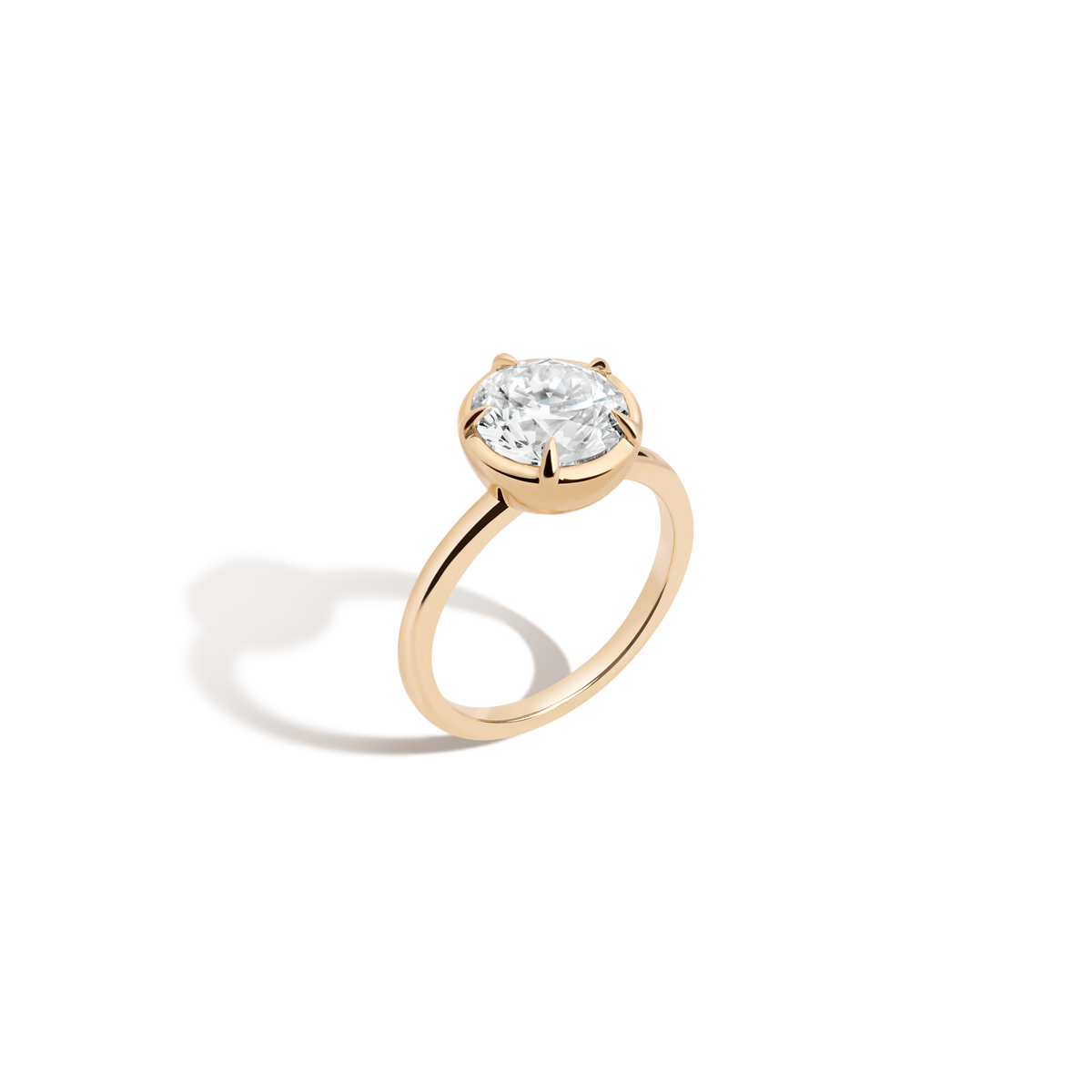2ct Round Lab Grown Diamond Georgian Ring