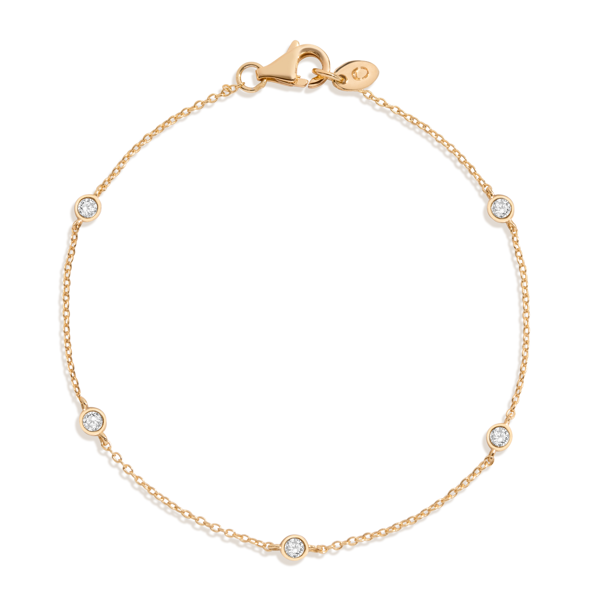 Lab Grown Diamond Station Bracelet