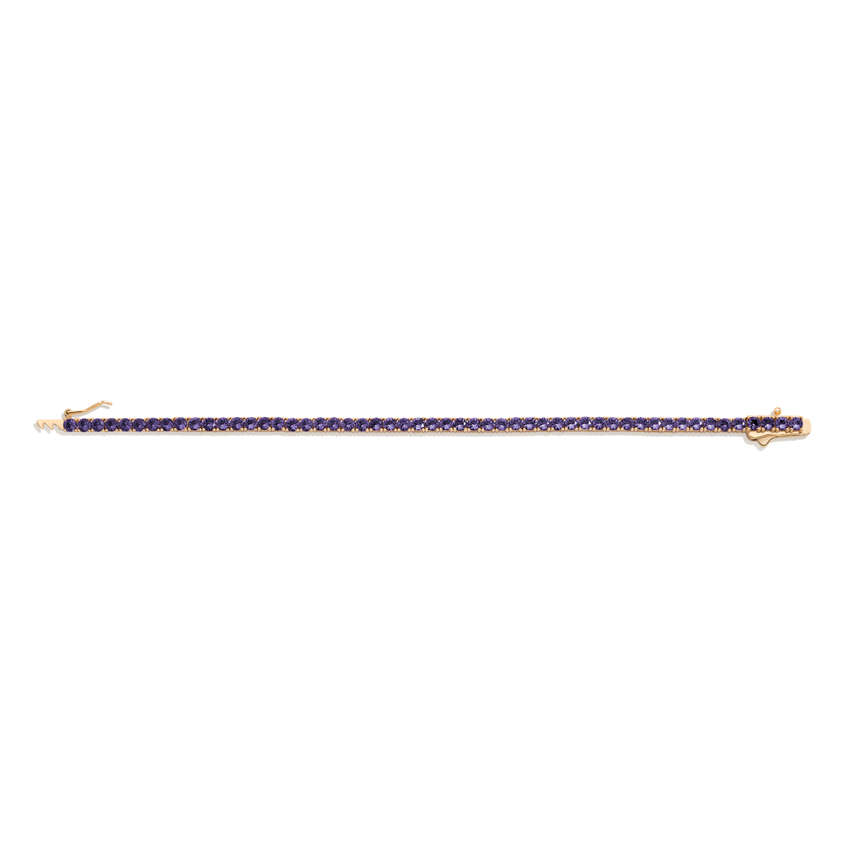 Lab Grown Amethyst Tennis Bracelet