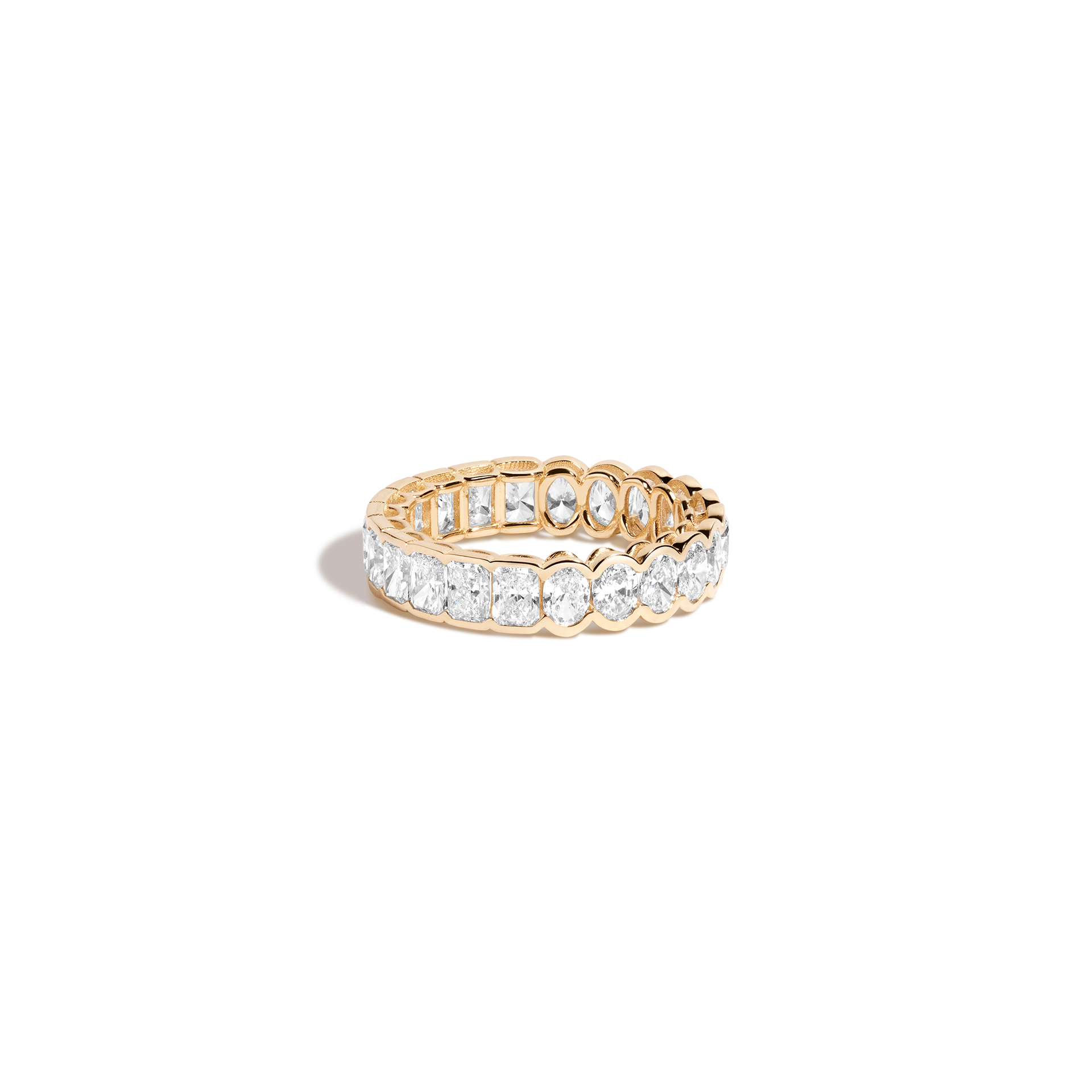 Two-in-One Lab Grown Diamond Semi-Bezel Eternity Ring