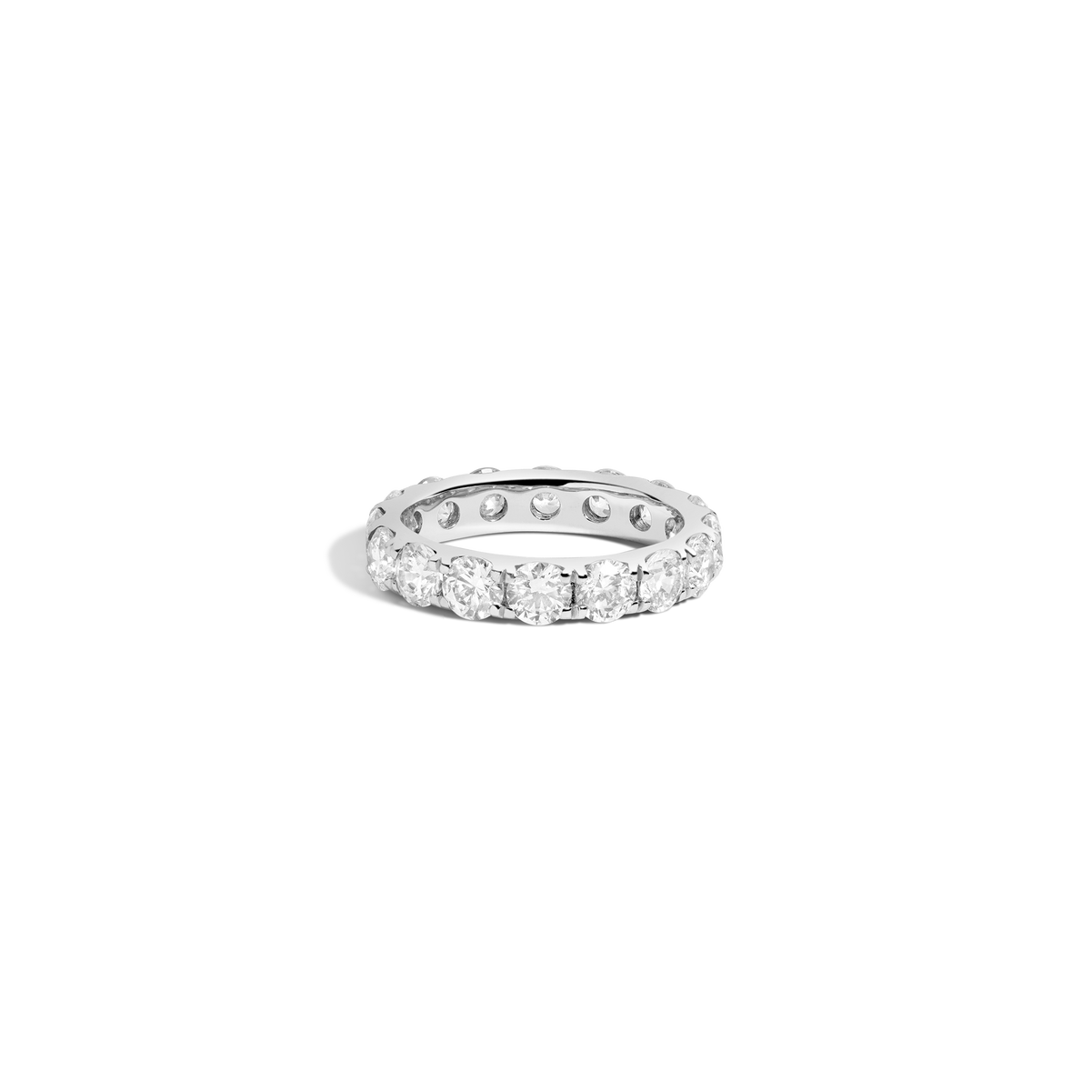 4ct Round Lab Grown Diamond Eternity Ring