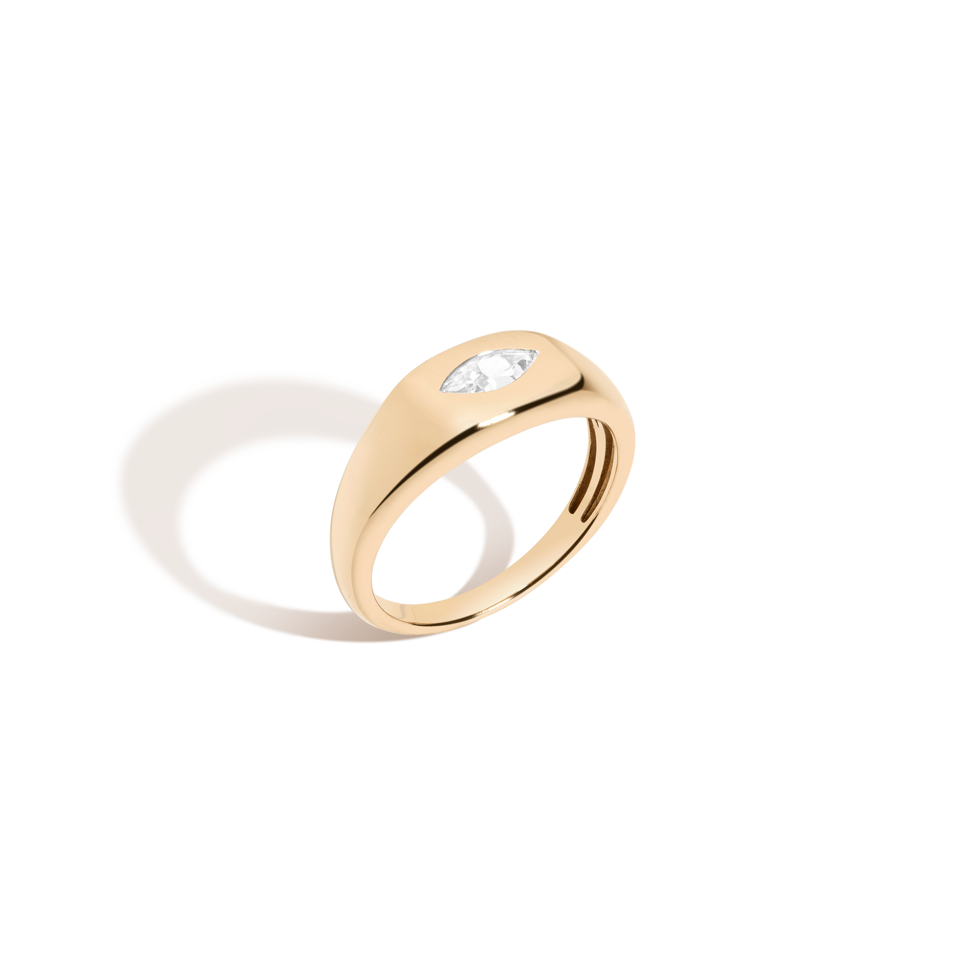 Chunky Lab Grown Diamond Marquise Ring