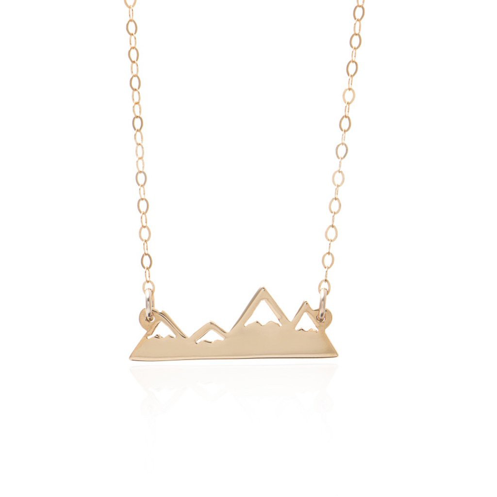Gold Mountain Range Necklace