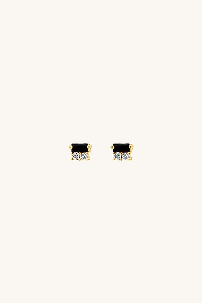 After Hours Earrings - Black Spinel