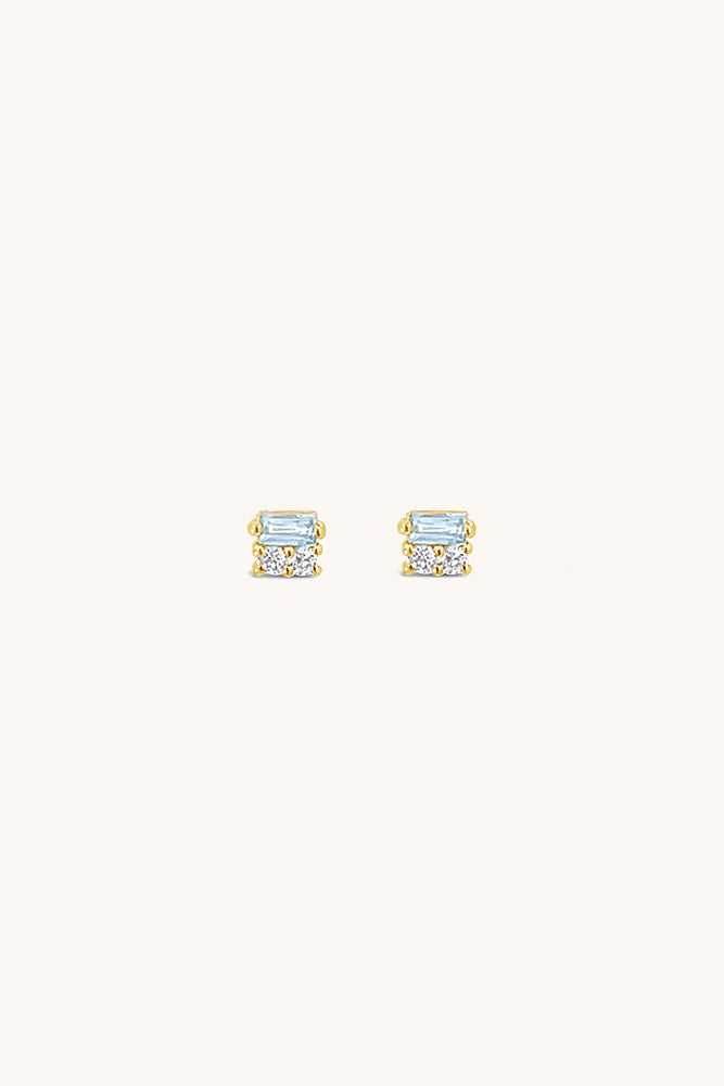 After Hours Earrings - Swiss Blue Topaz