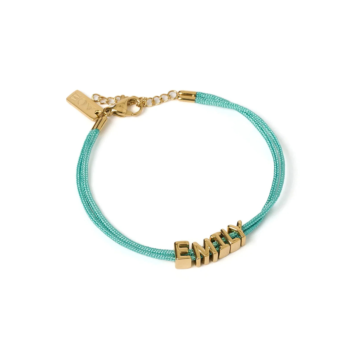 Alphabet String Bracelet Sky