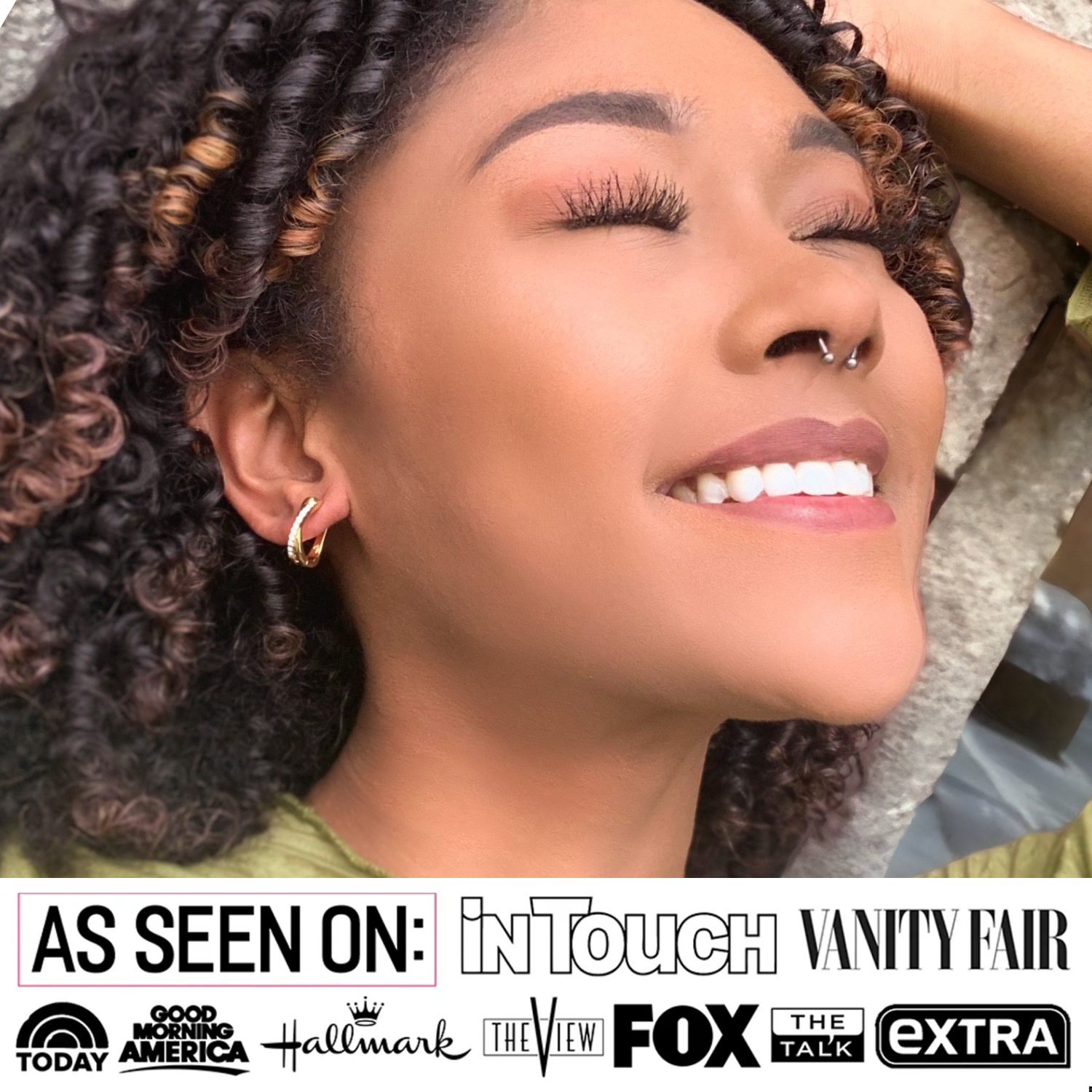 Amaya 18k White Gold Plated 16mm Twisted Hoop Earrings with Swarovski Crystals