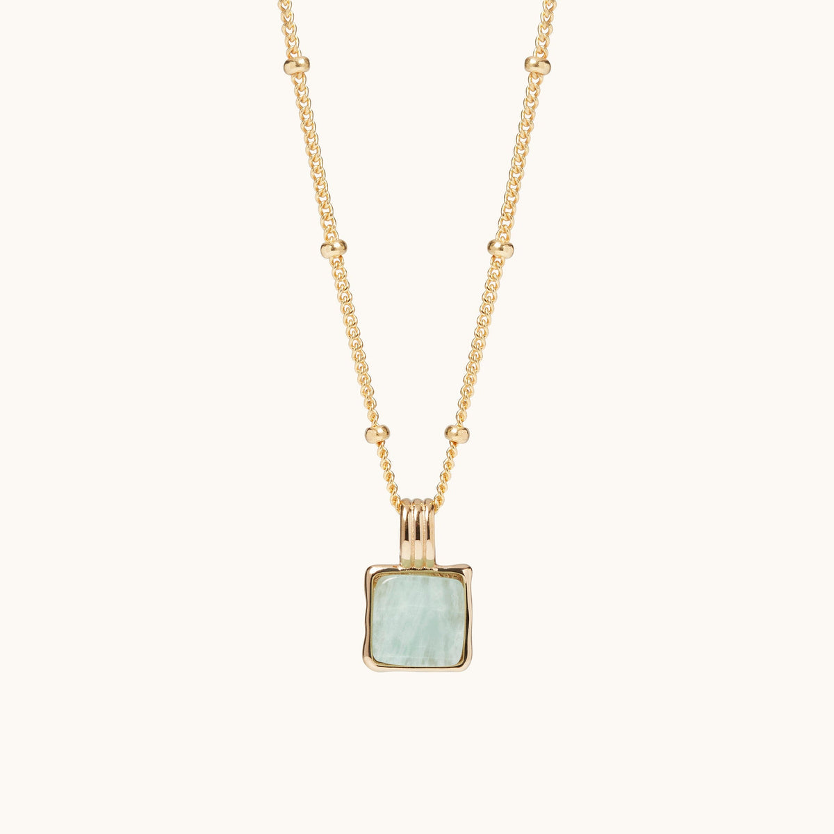 Wellbeing Necklace with Bead Chain