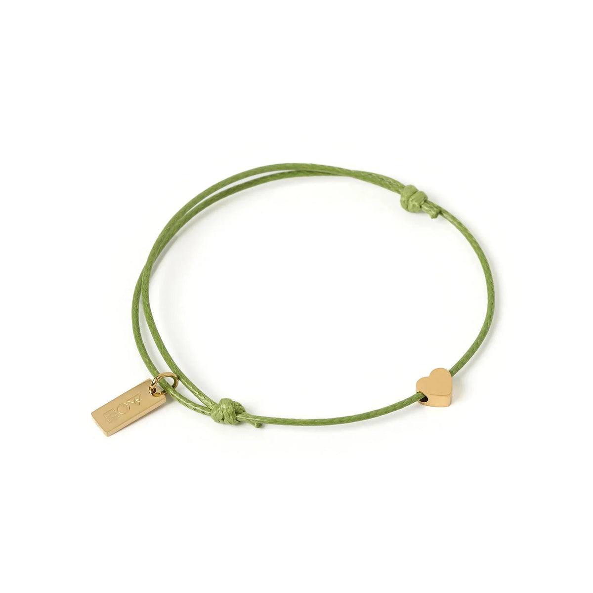 Angel Heart Friendship Bracelet Olive