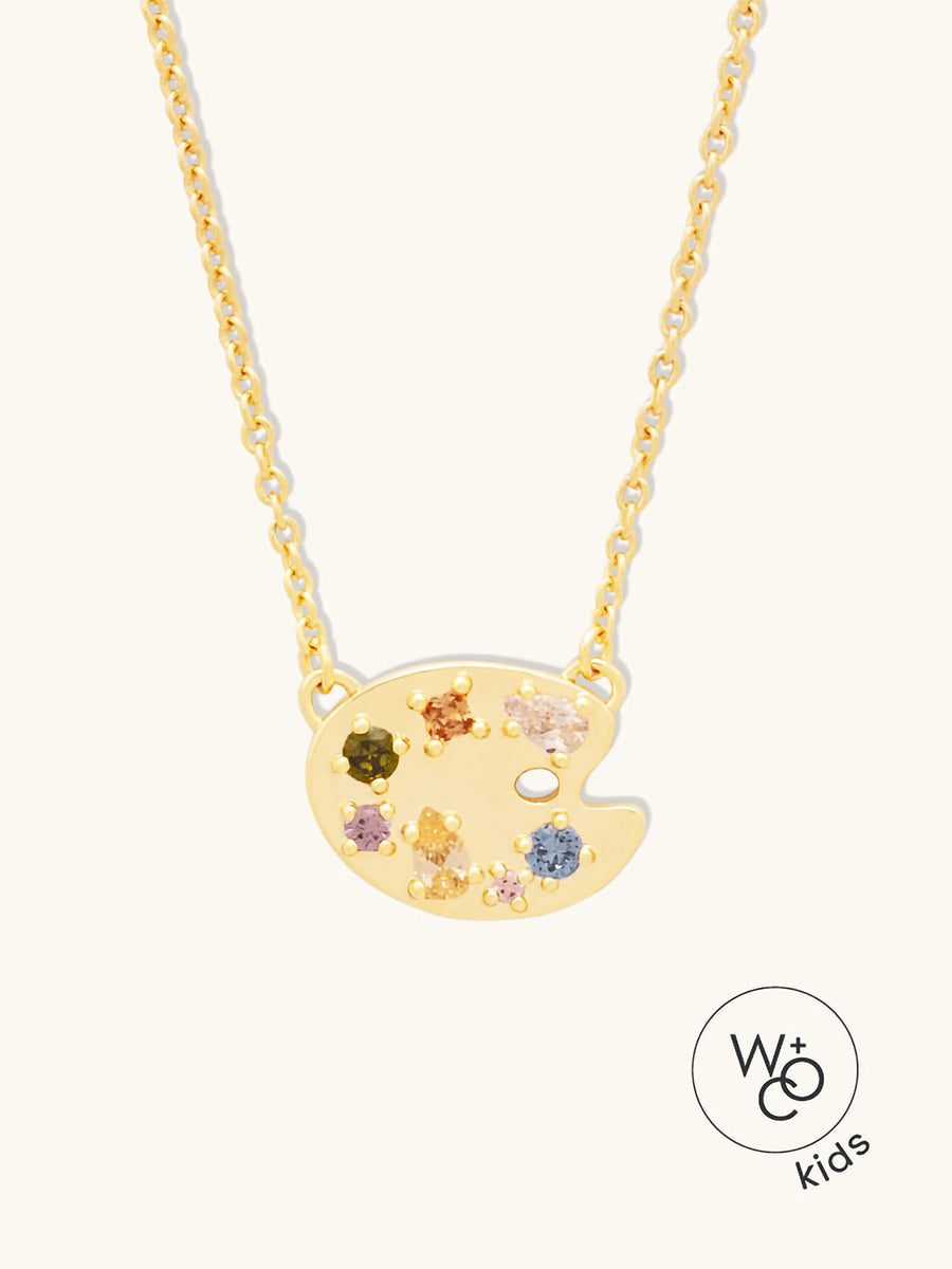 Art Palette Gold Necklace