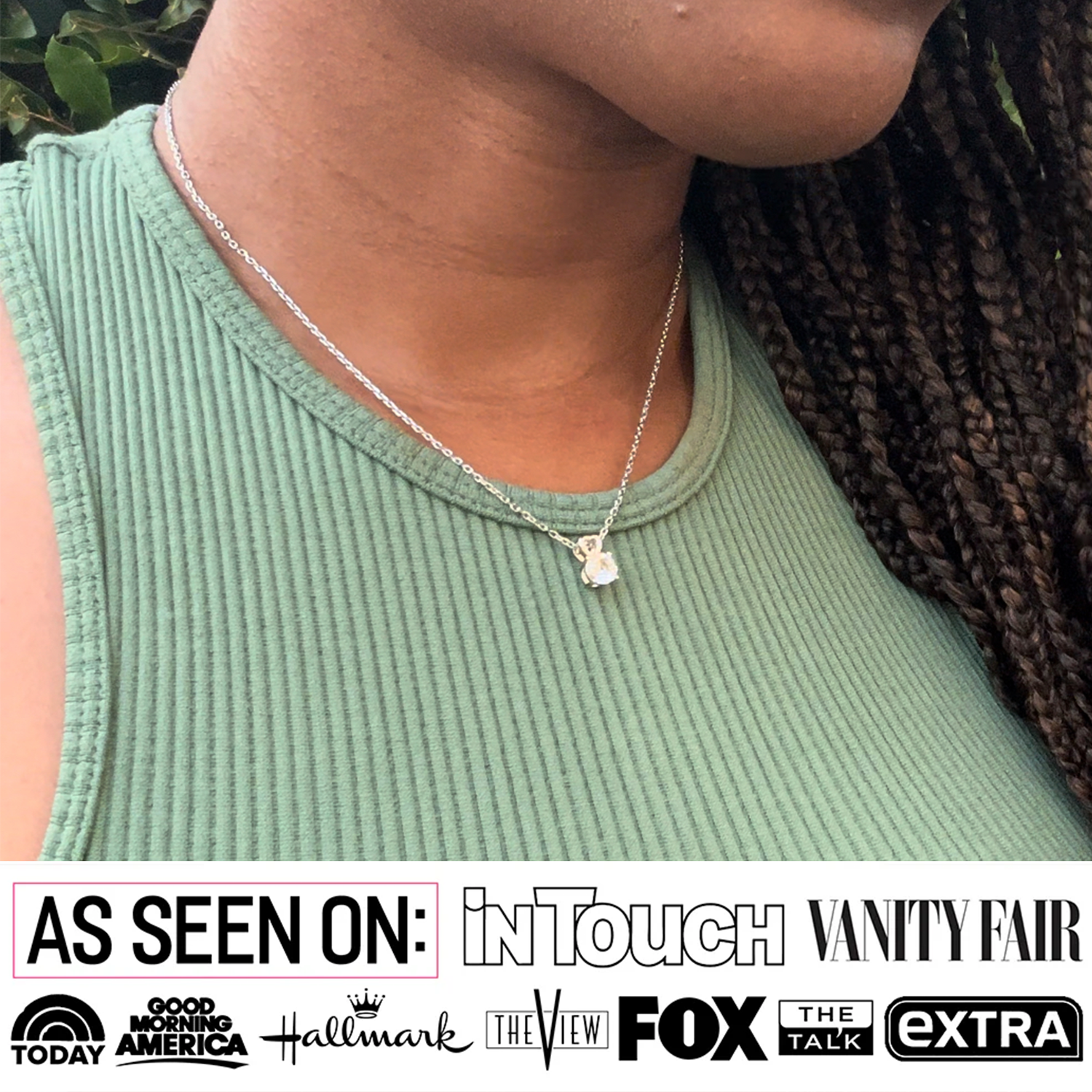 Marian 18k White Gold Plated Heart Pendant Necklace with Swarovski Crystal