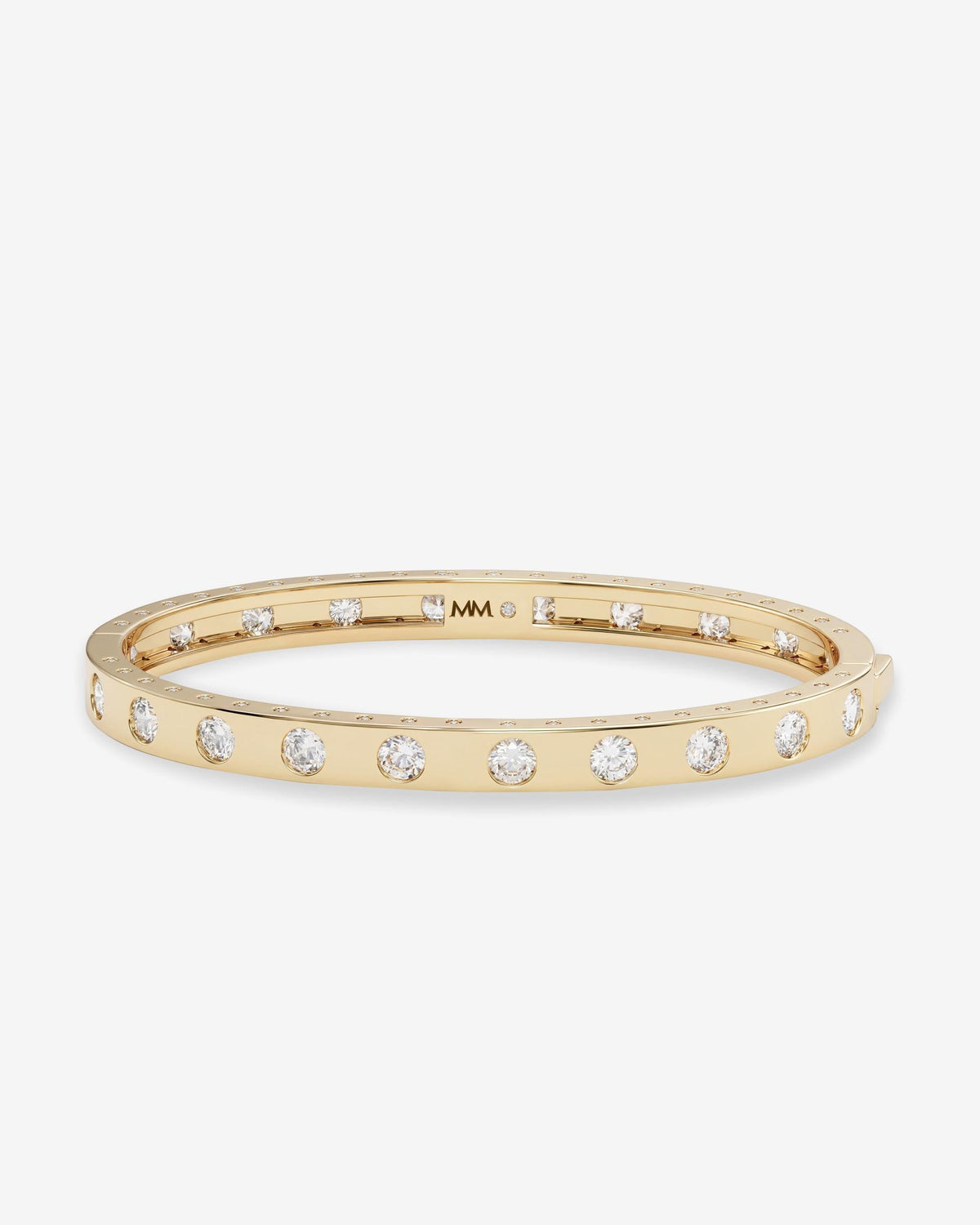 Ashley Cuff 6mm - Gold|White Diamondettes