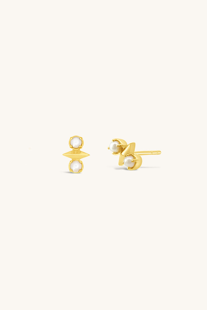 Atlas Earrings - Pearl