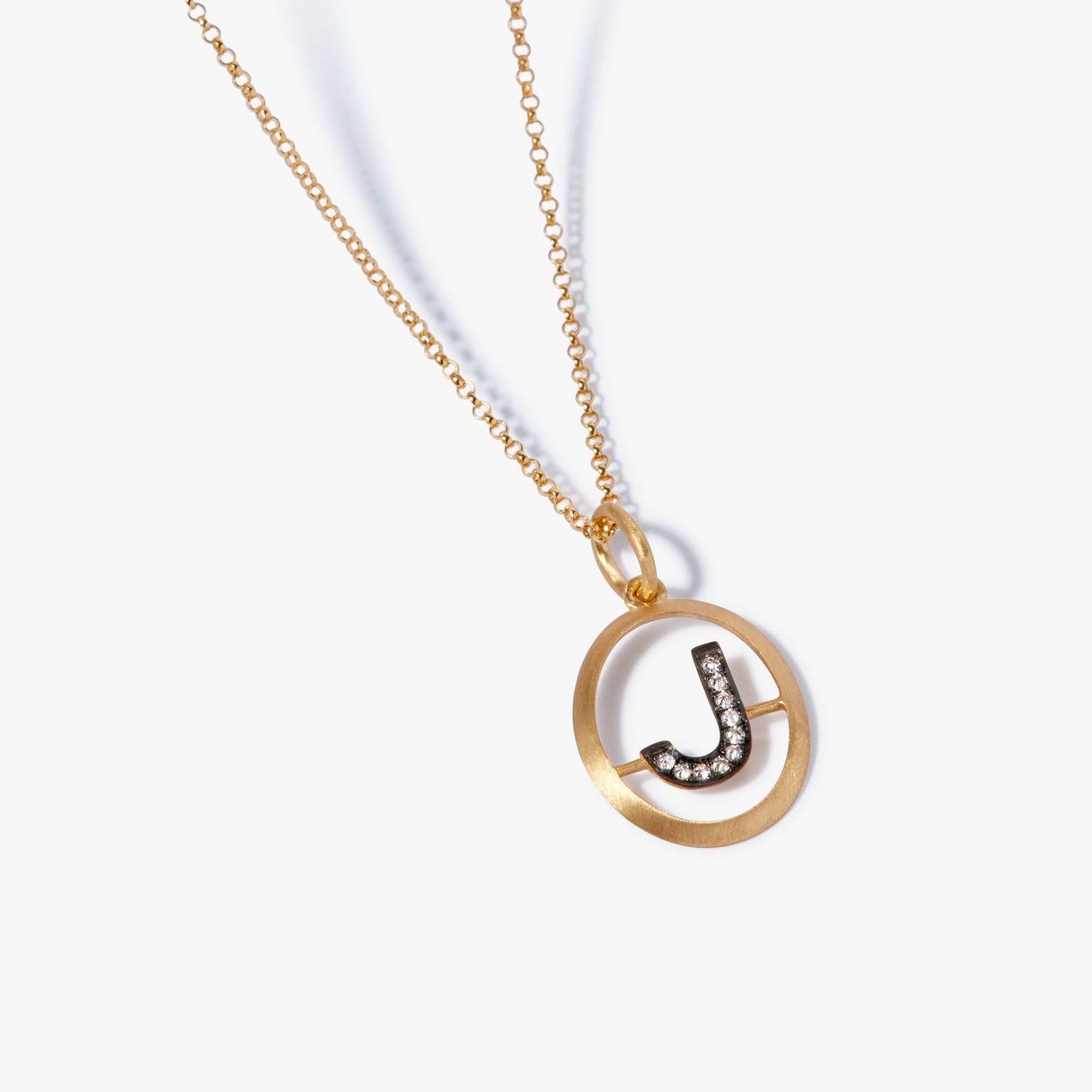 Initial J Necklace