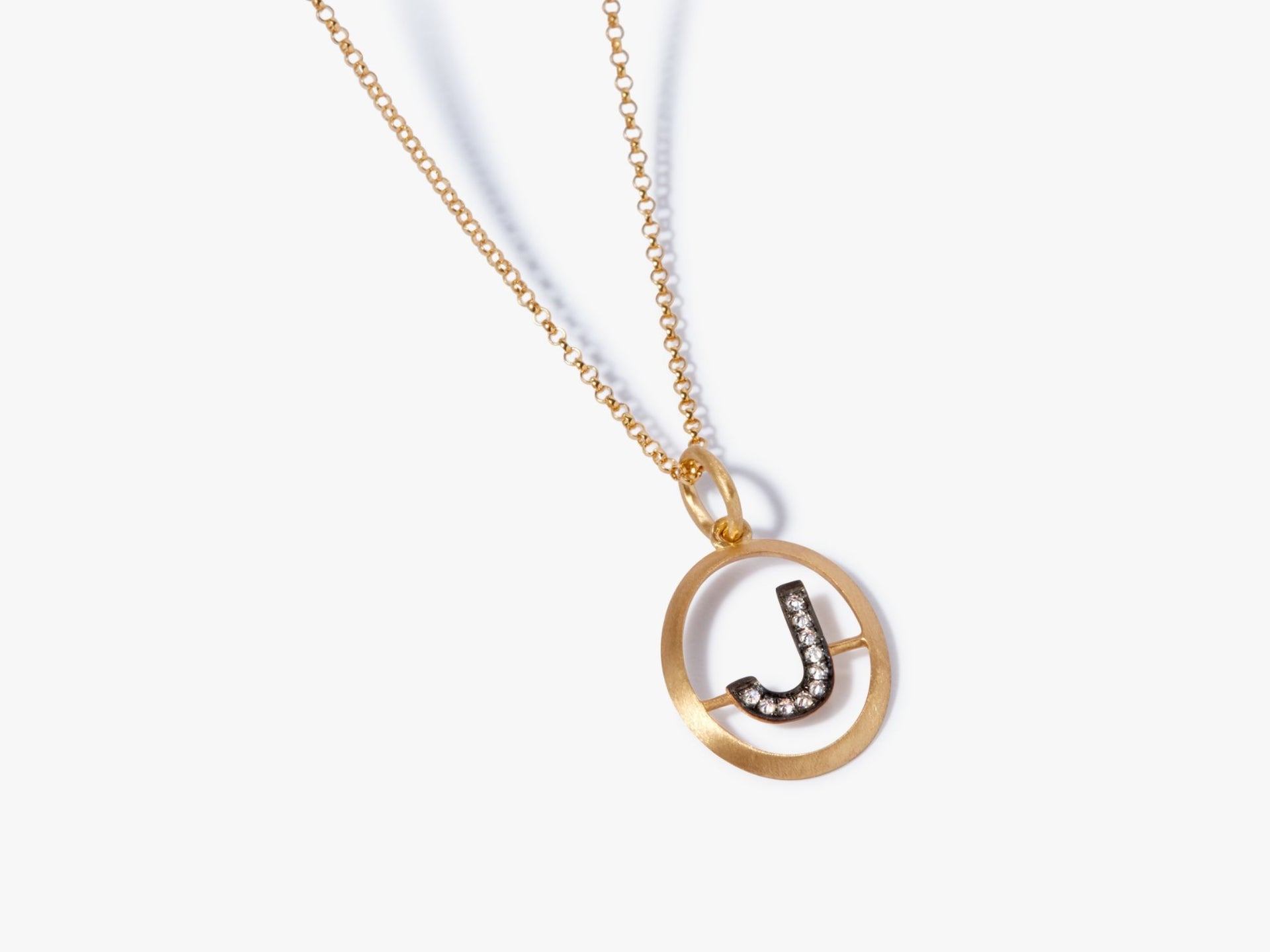 Initial J Necklace