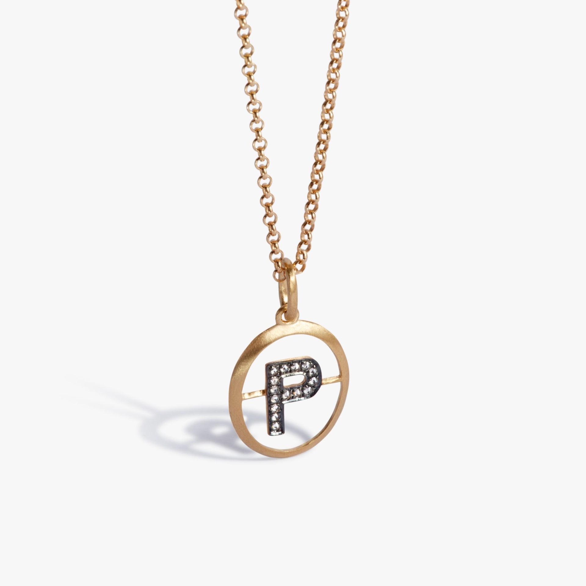 Initial P Necklace
