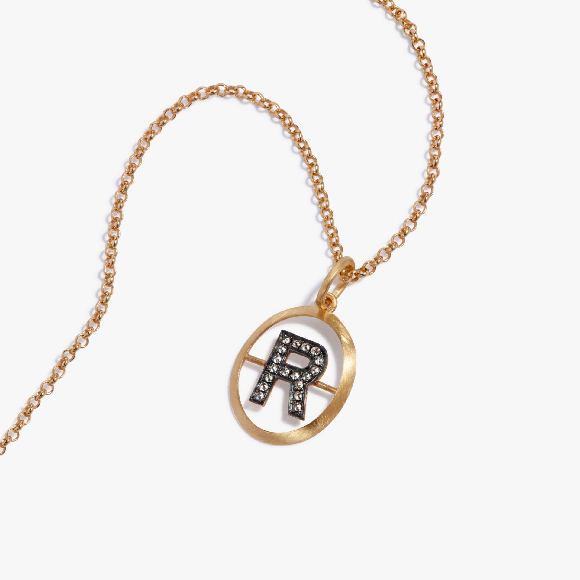 Initial R Necklace