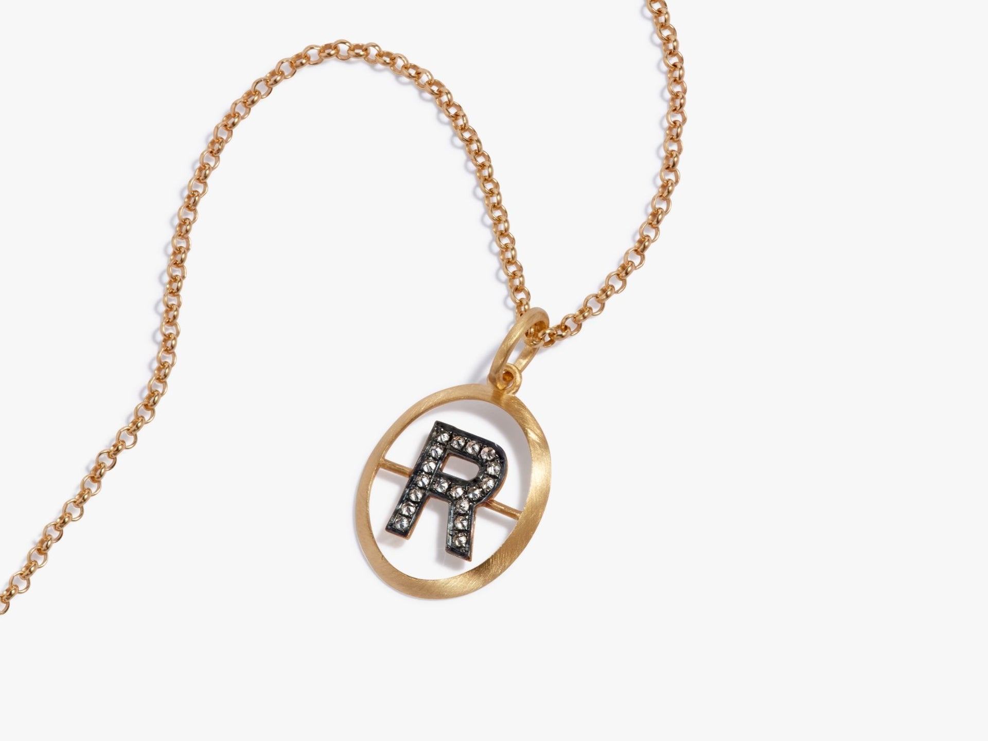 Initial R Necklace