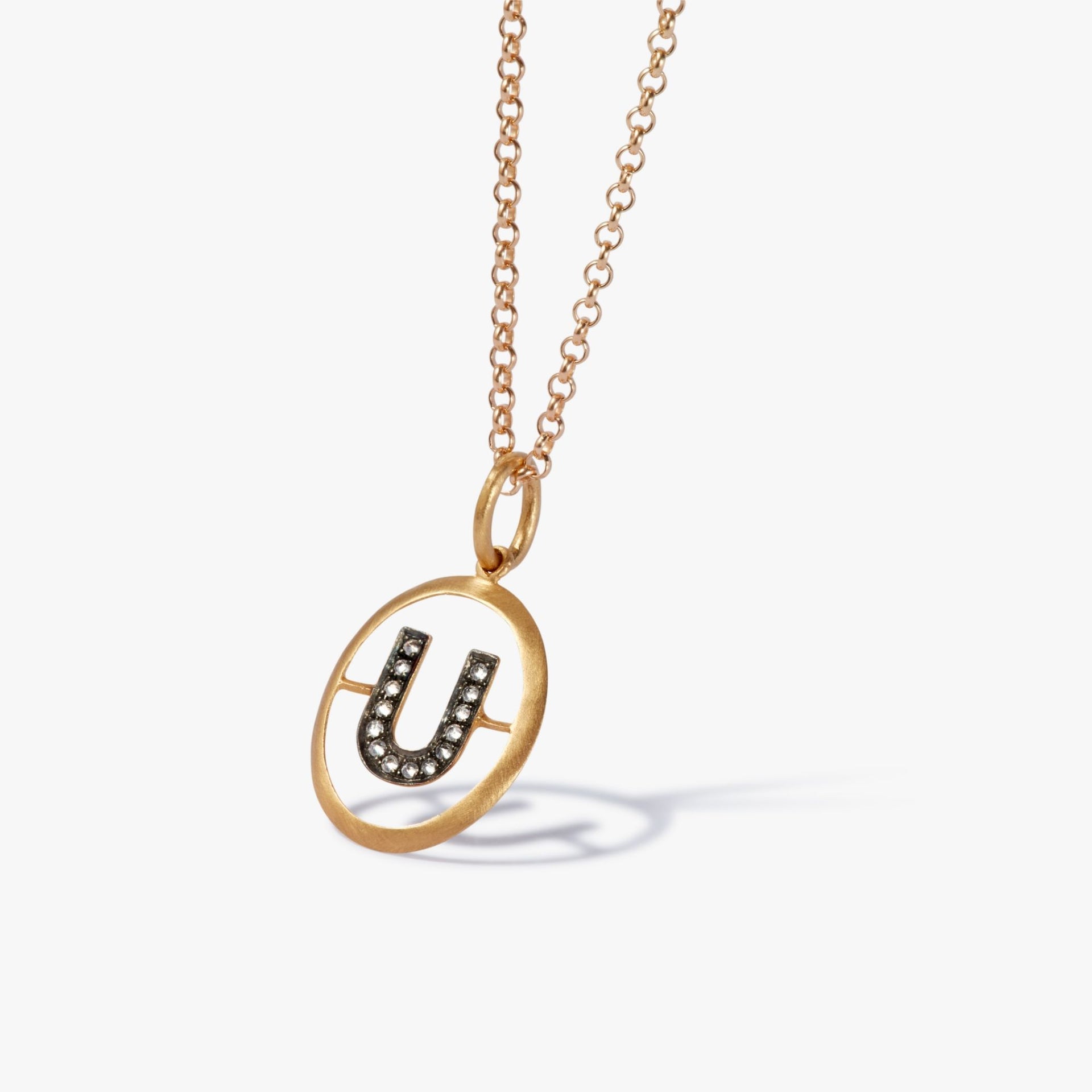 Initial U Necklace