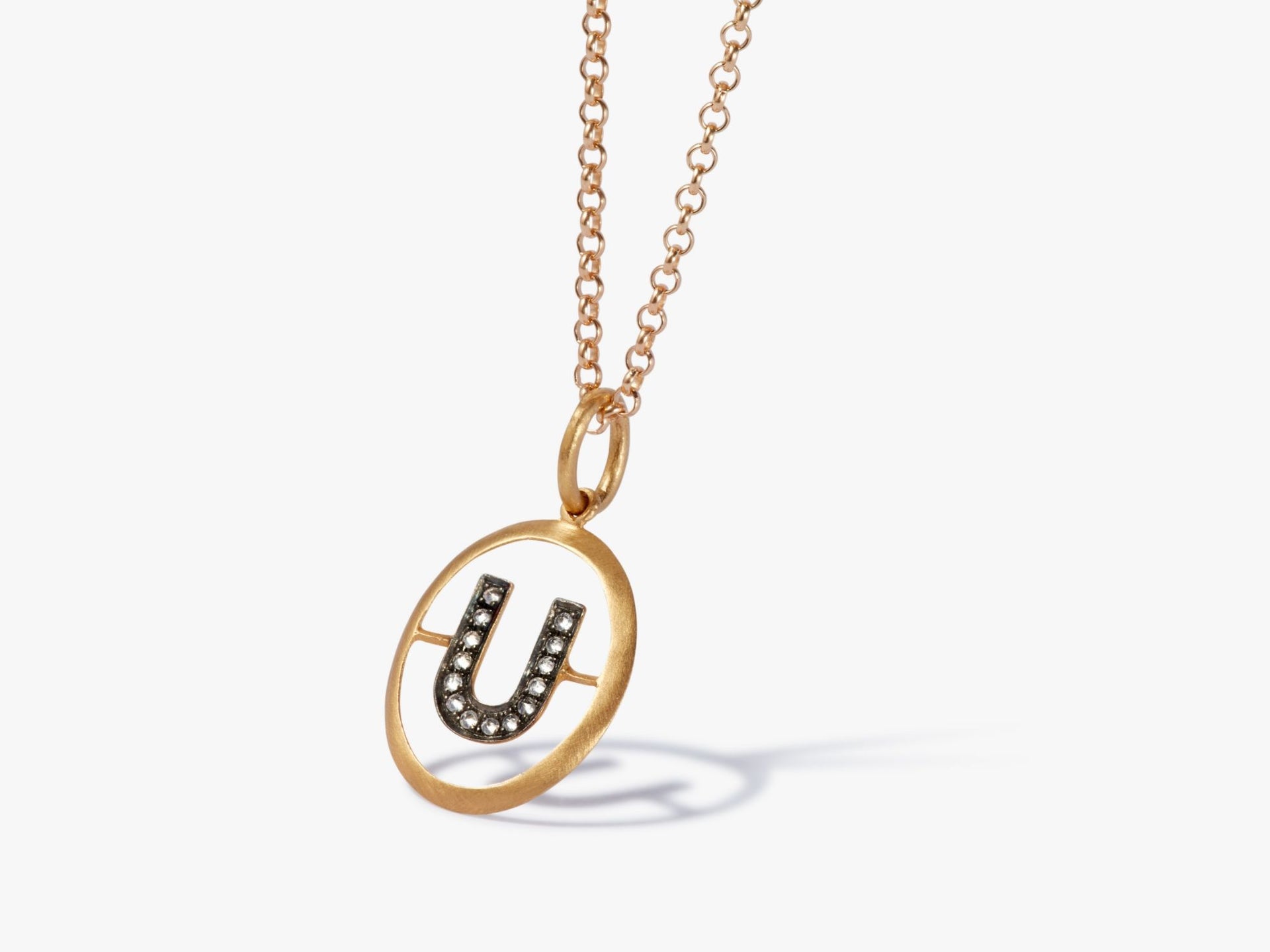 Initial U Necklace