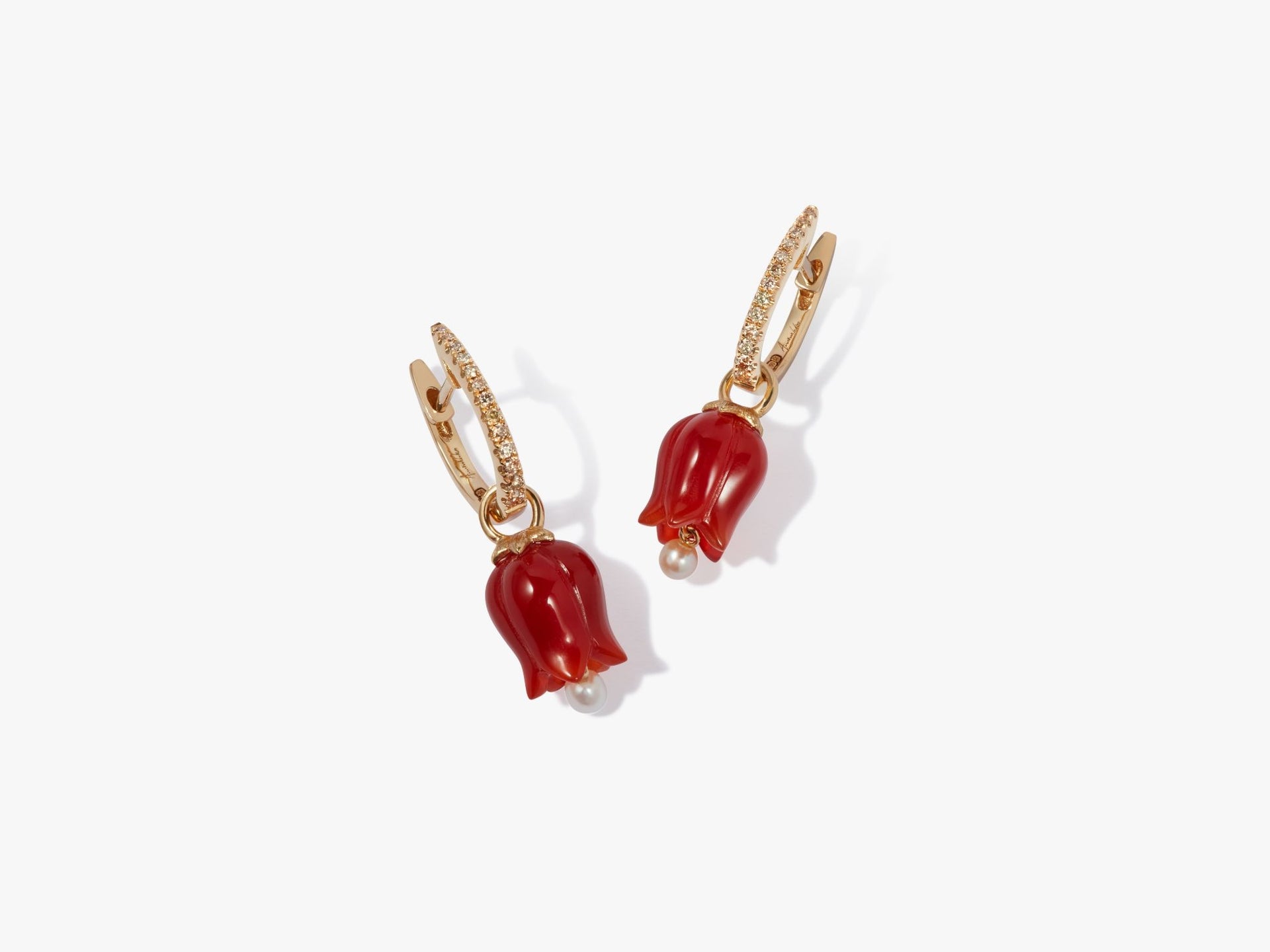 Tulips Diamond Earrings