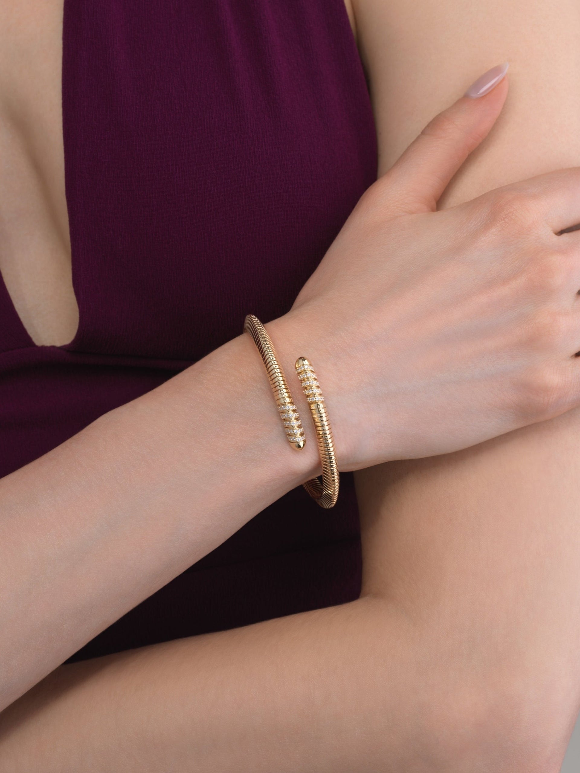Tri Tubogas Bracelet - Diamond