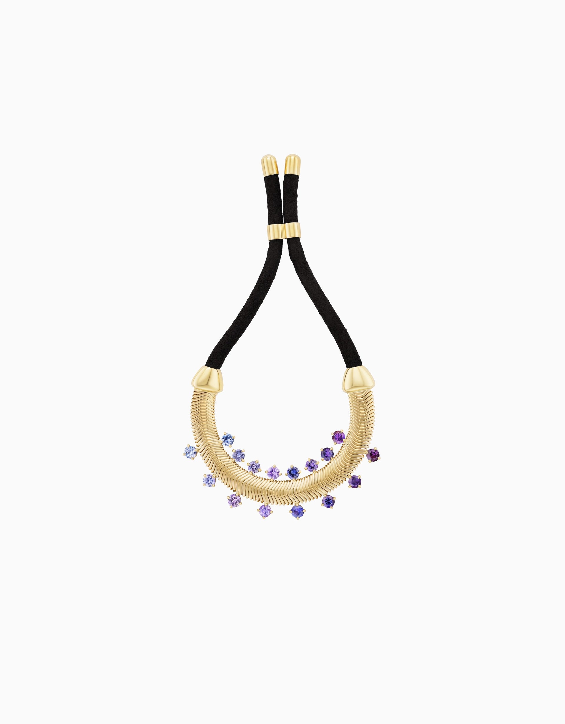 Suede and Snake Chain Bracelet (One-of-a-Kind)