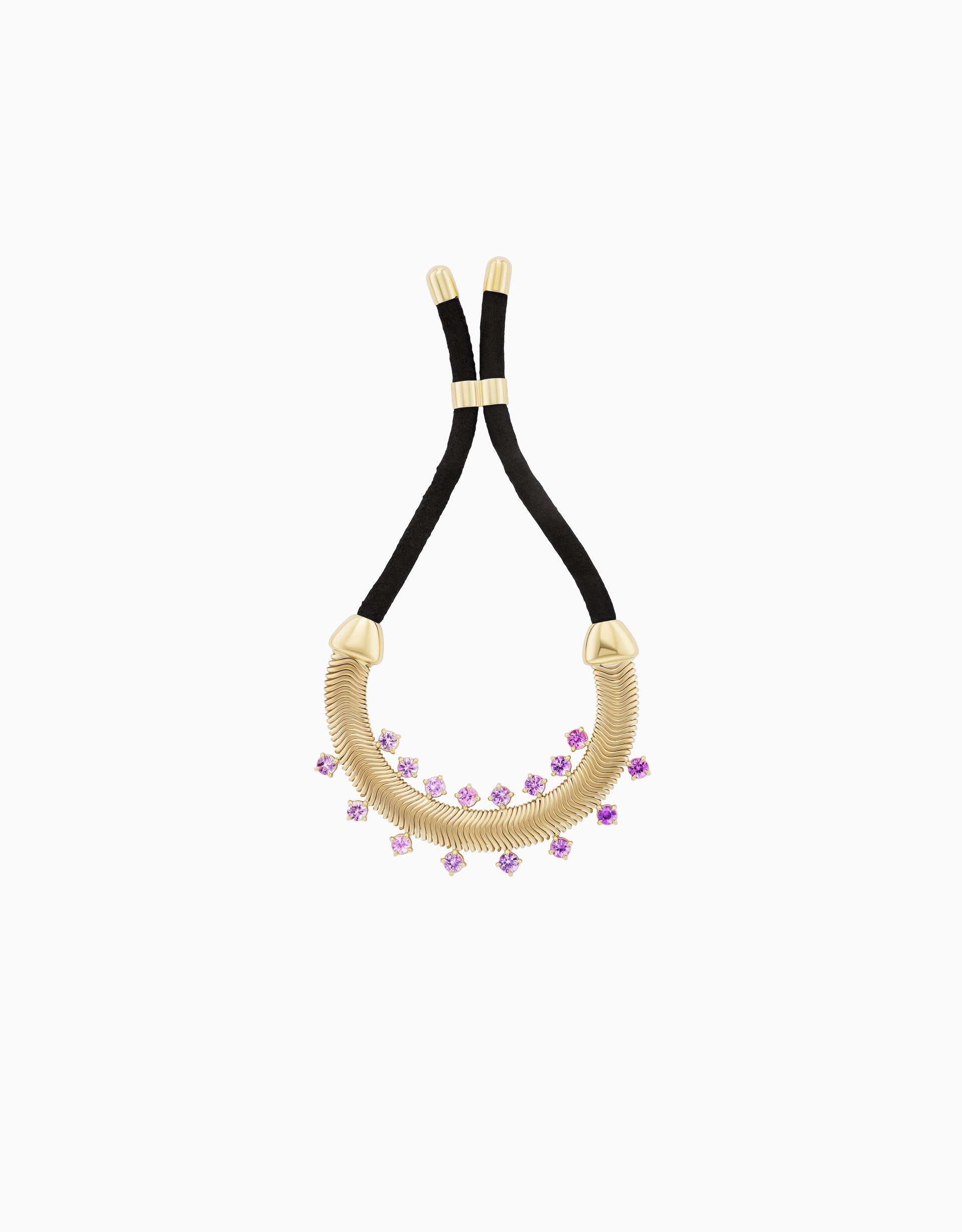 Suede and Snake Chain Bracelet (One-of-a-Kind)