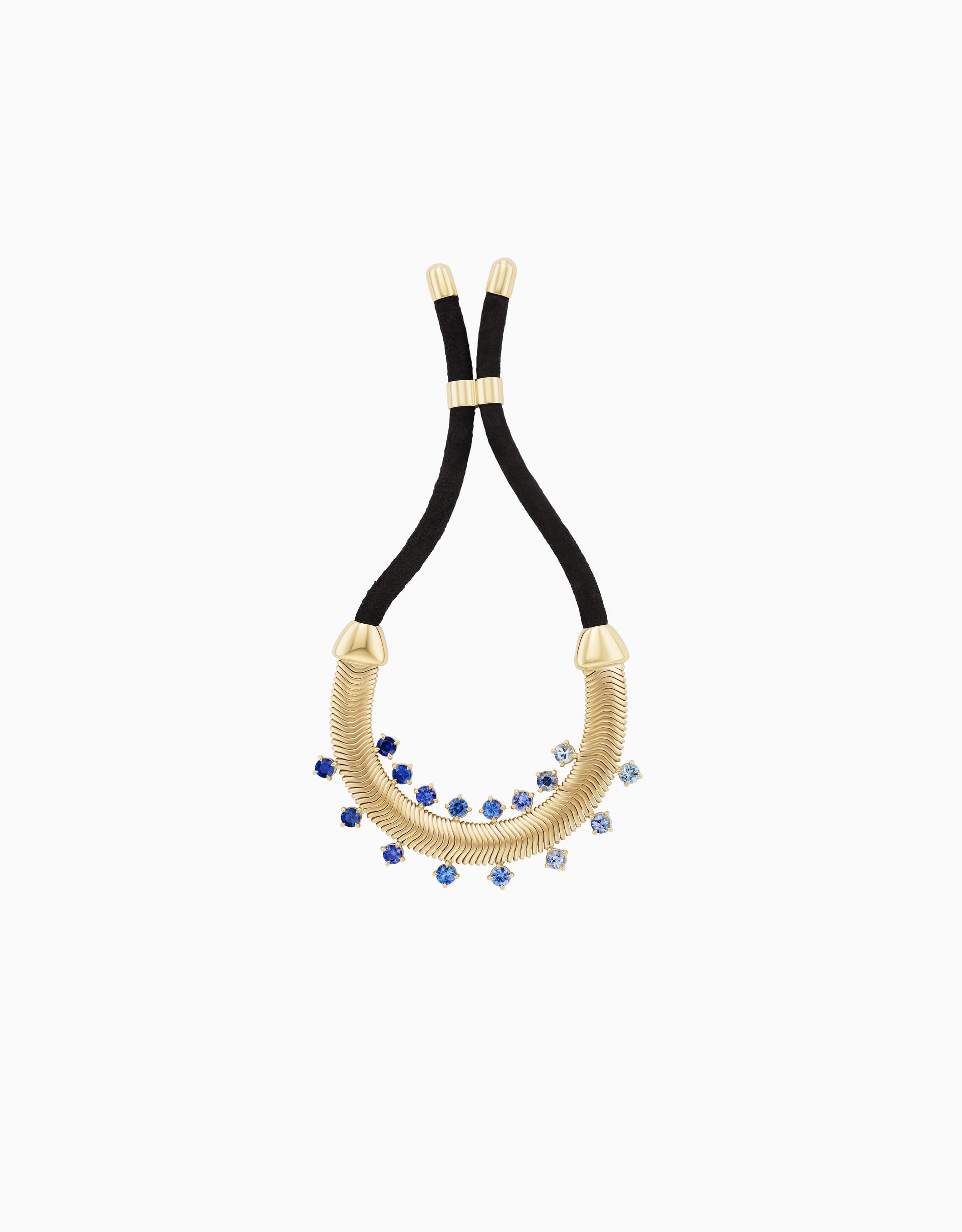 Suede and Snake Chain Bracelet (One-of-a-Kind)