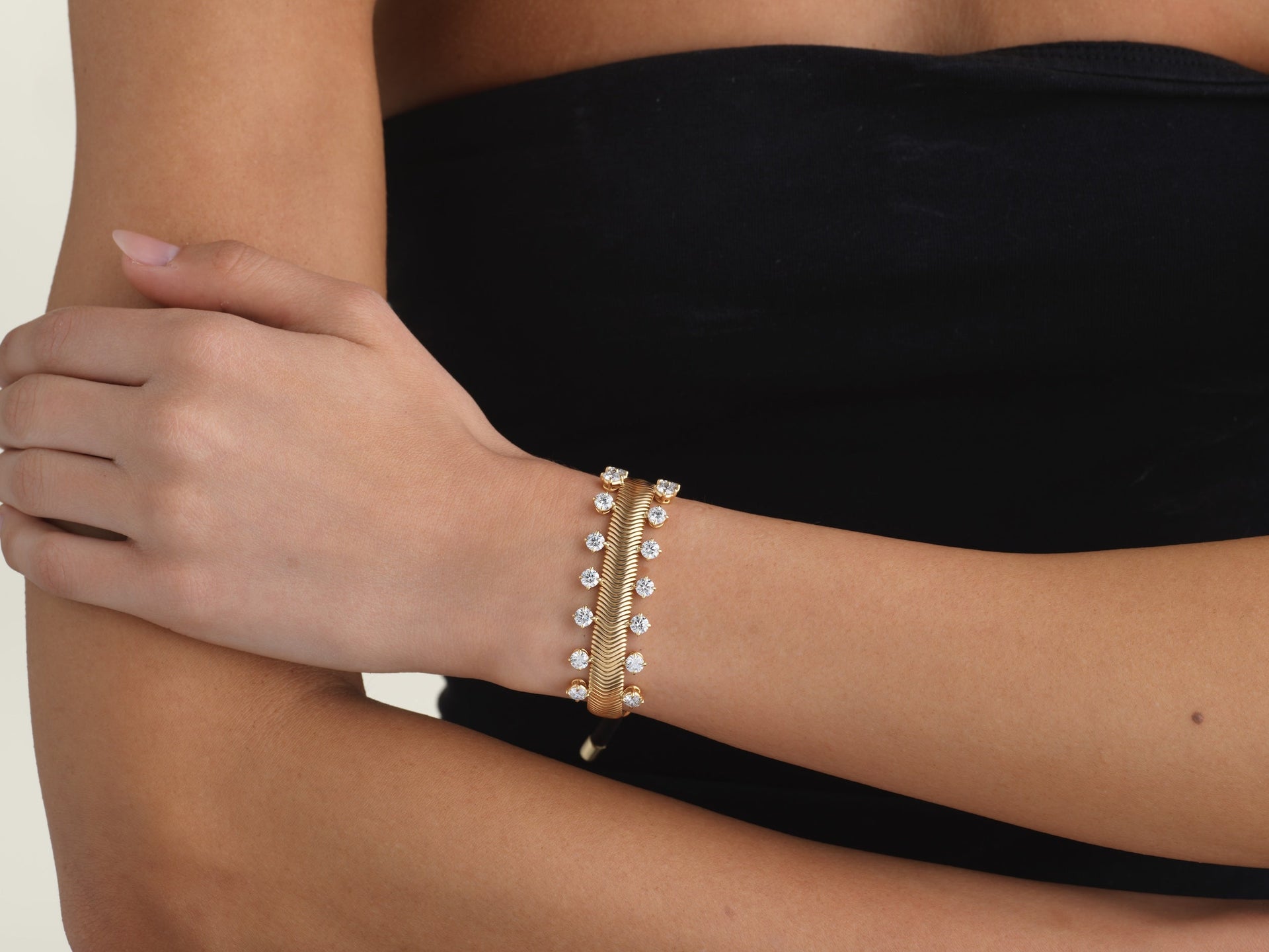 Suede and Snake Chain Bracelet (One-of-a-Kind)