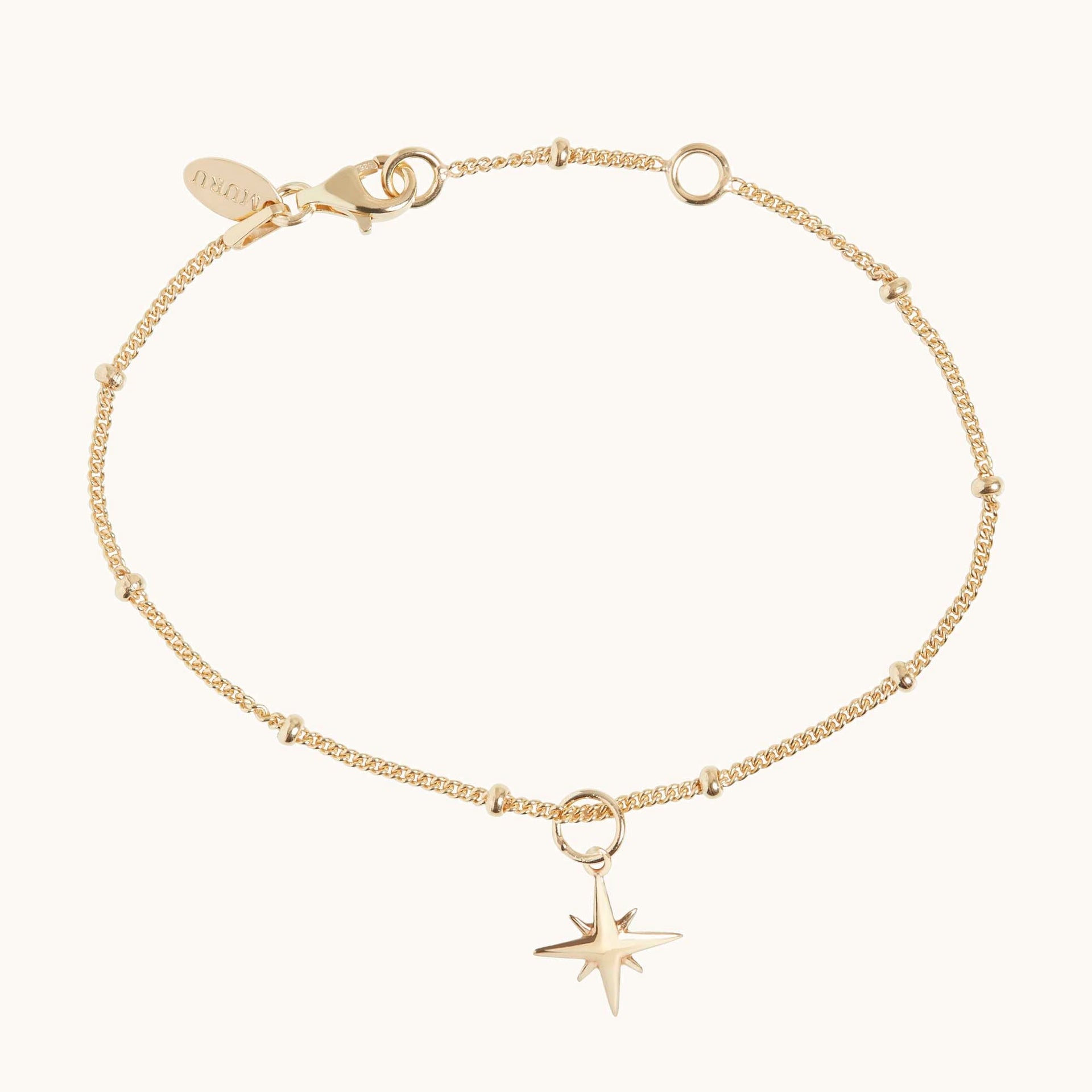 Star Bead Bracelet Gold
