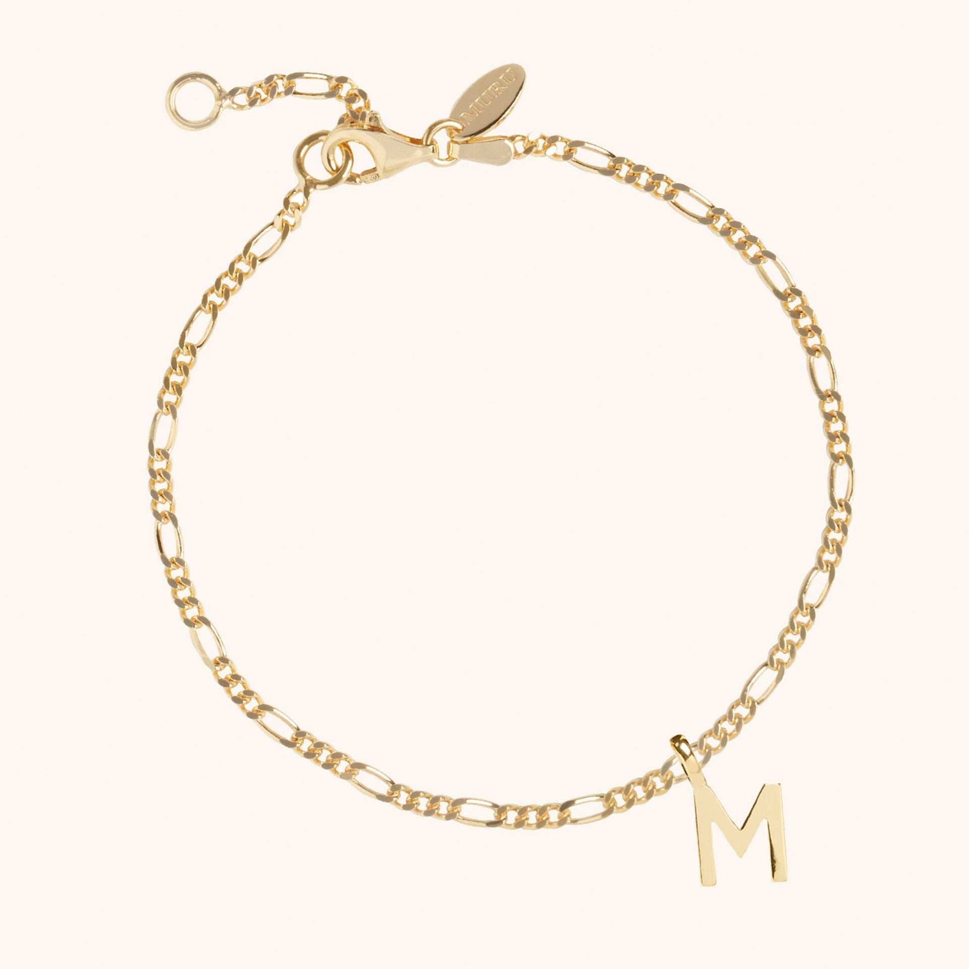 Letter Figaro Bracelet Gold