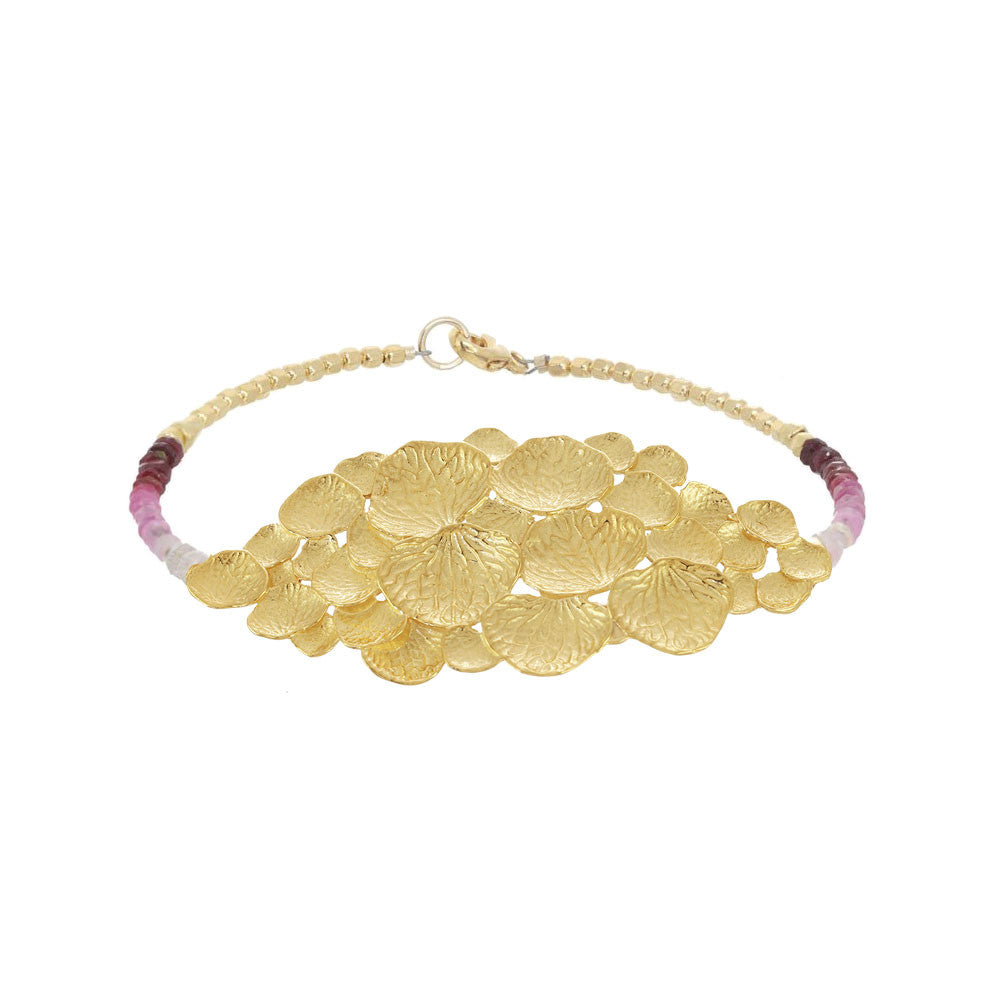 Oval Petal Cluster Fade Bracelet