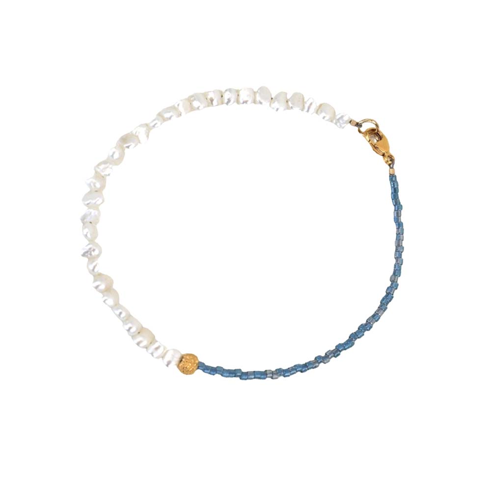 Cloud Bracelet with Pearls