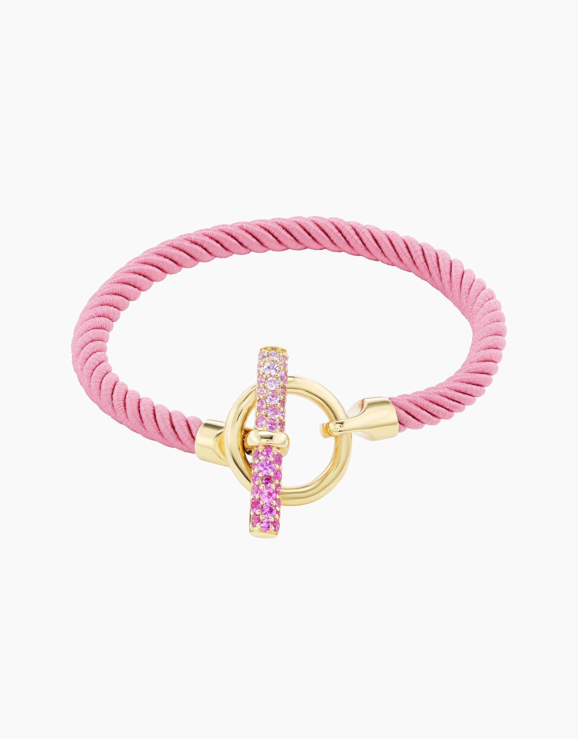 Toggle Bracelet - Pink Sapphire, Pink Silk (EXCLUSIVE)