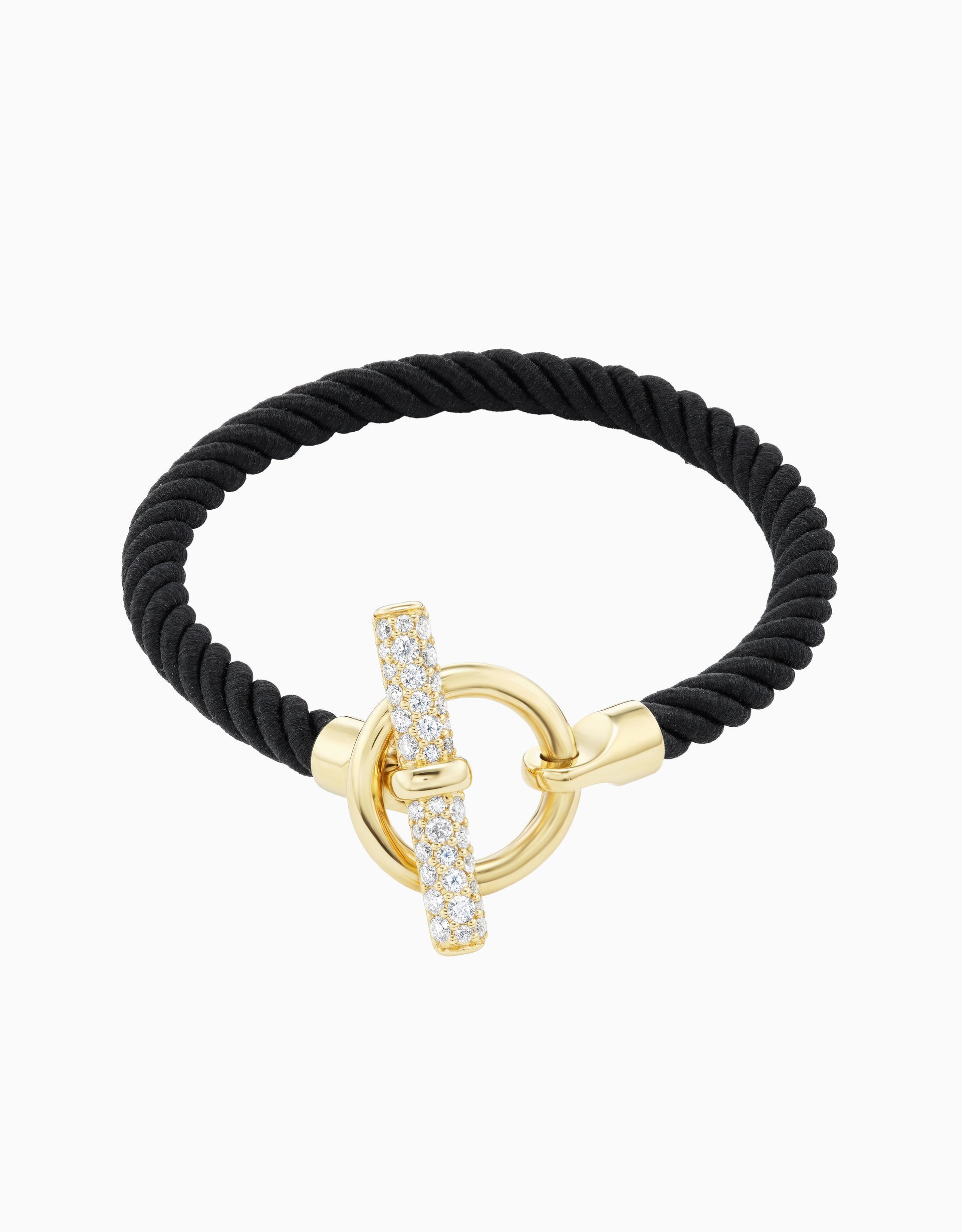 Toggle Bracelet - Diamond, Black Silk (EXCLUSIVE)