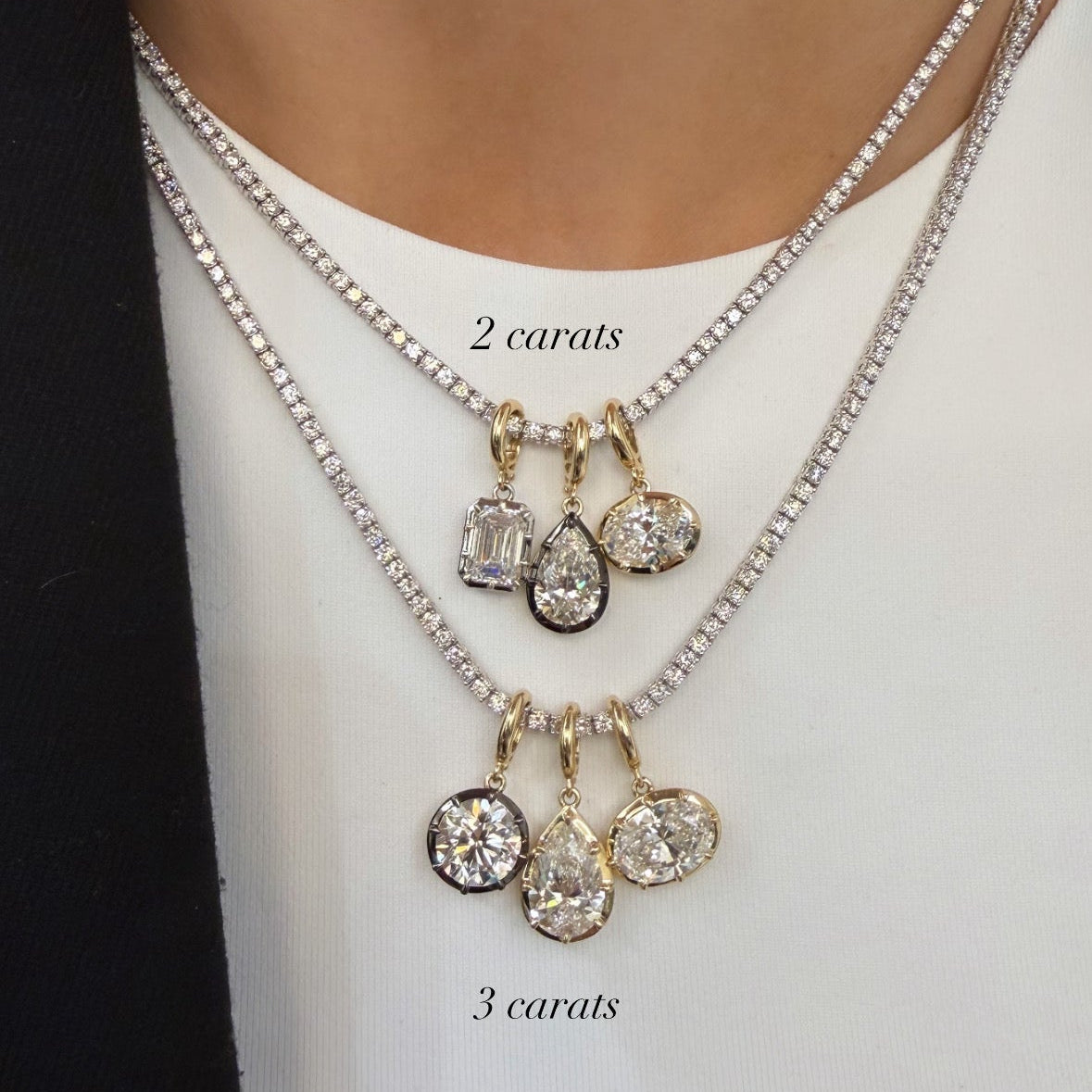 Georgian Oval Lab Diamond Pendant