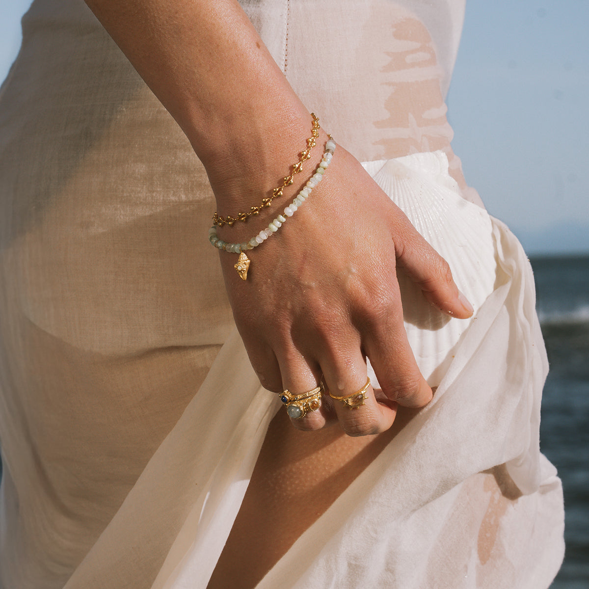 Nurtured by Love Shell Opal Bracelet