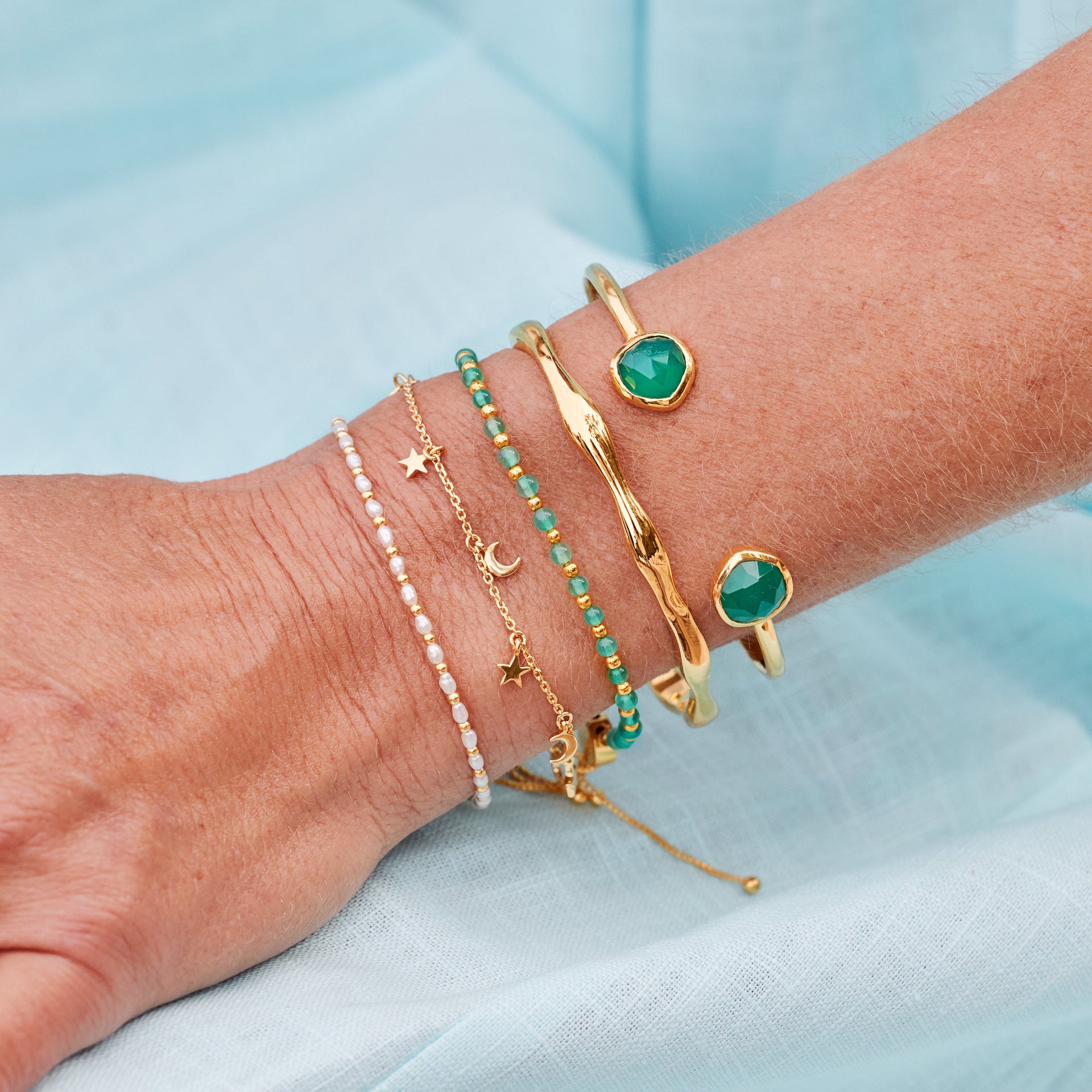 Mini Moon & Stars Charm Bracelet