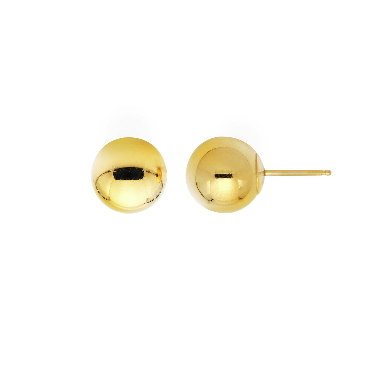Big BALL Stud earrings, Gold