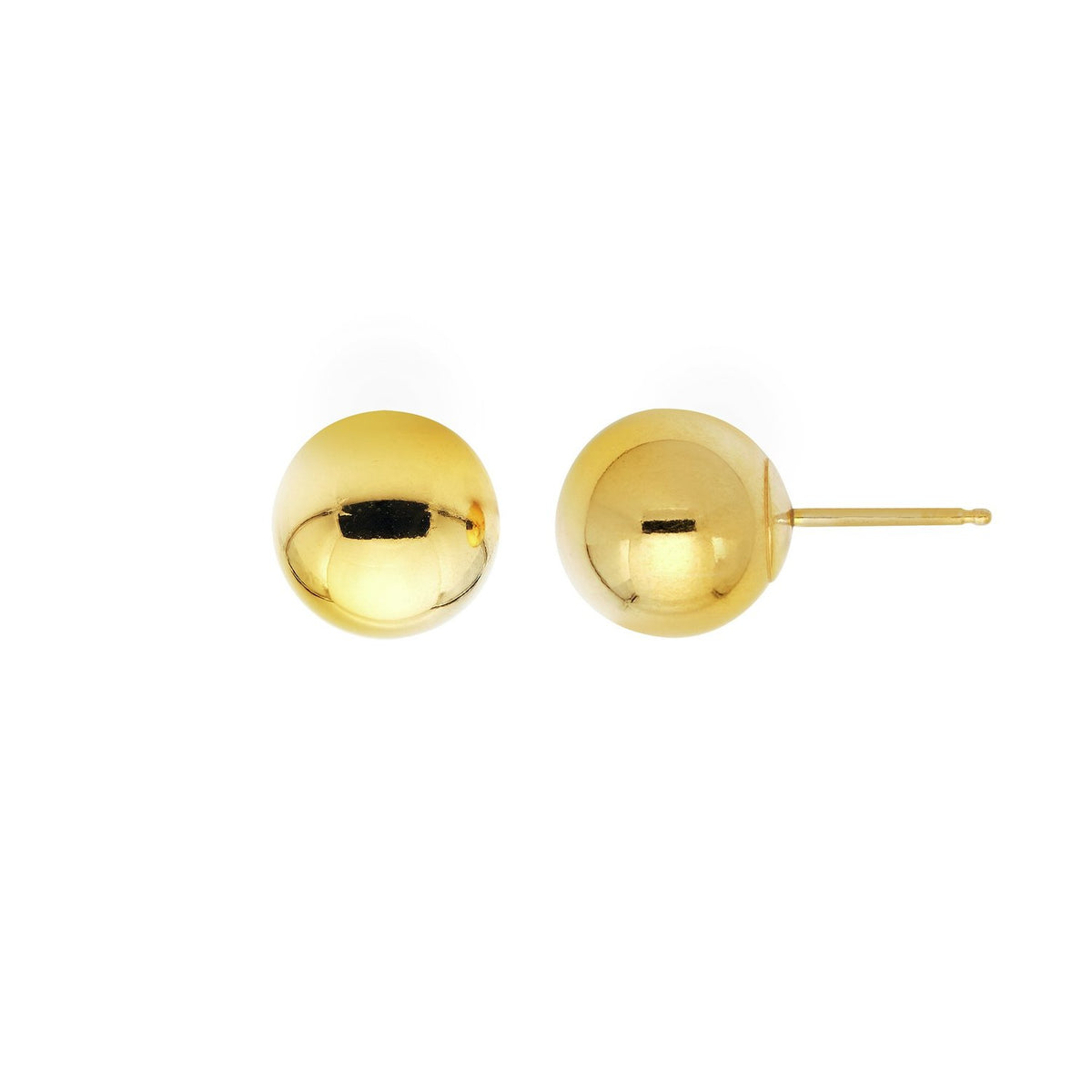 Big BALL Stud earrings, Gold
