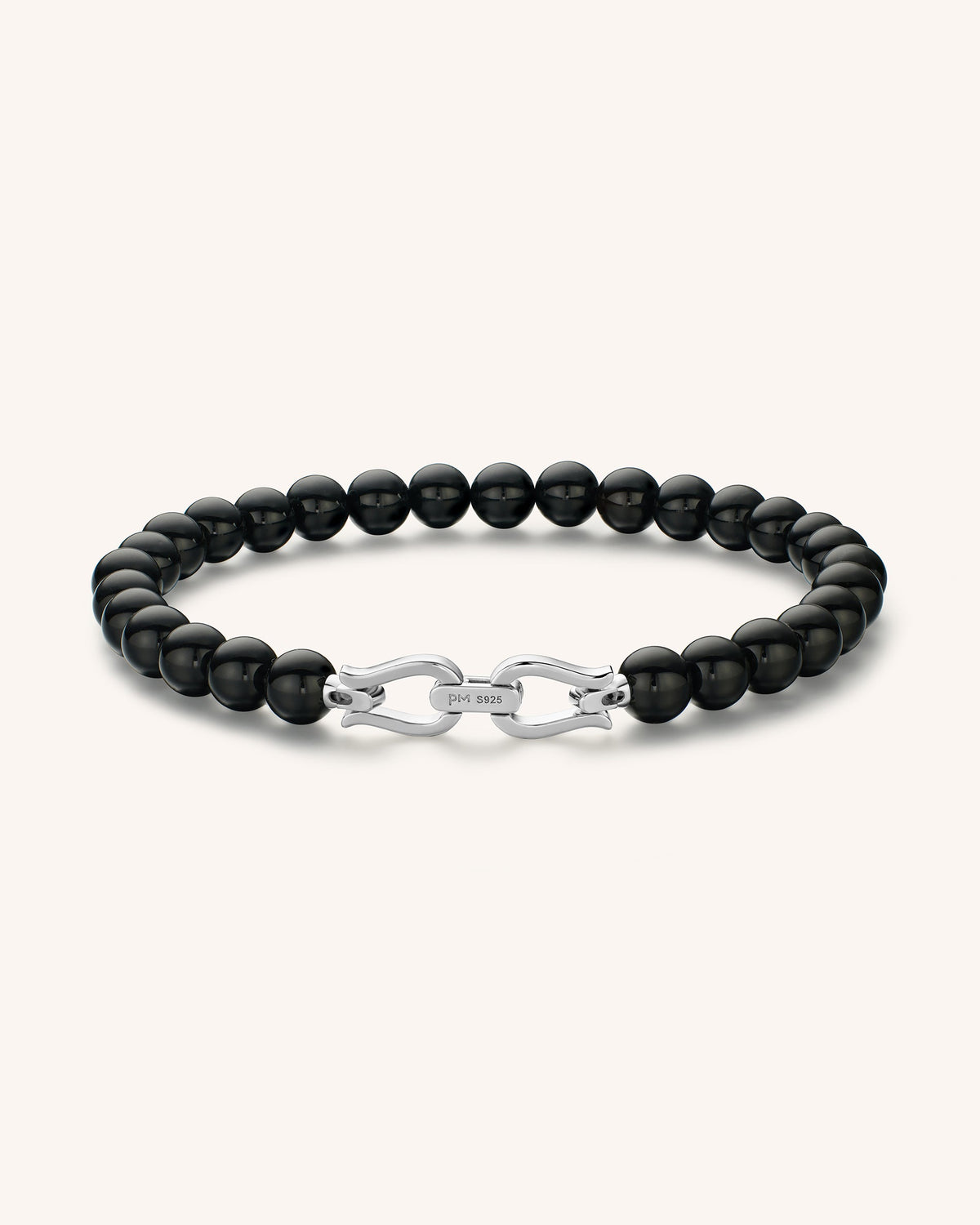 Signature Beaded Bracelet Black Onyx