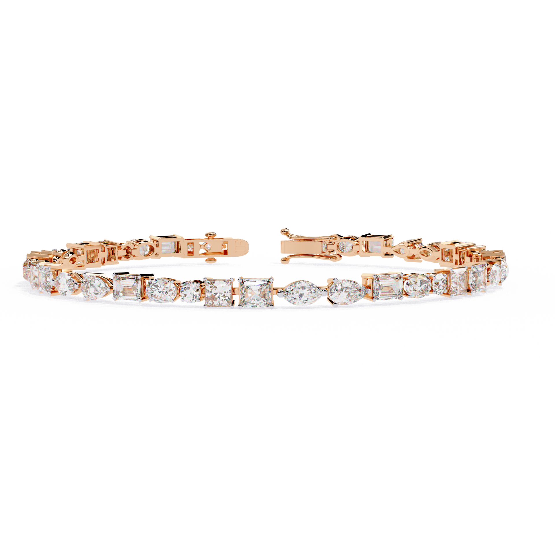 Lab-grown Diamond Tennis Bracelet in 10K White Gold