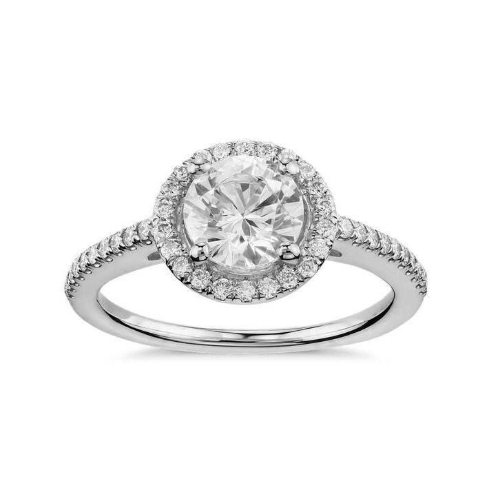 18ct White Gold Diamond Engagement Ring