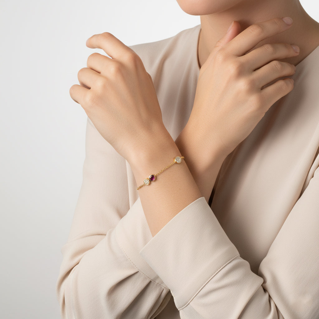 Dominique Cocktail Gem Bracelet